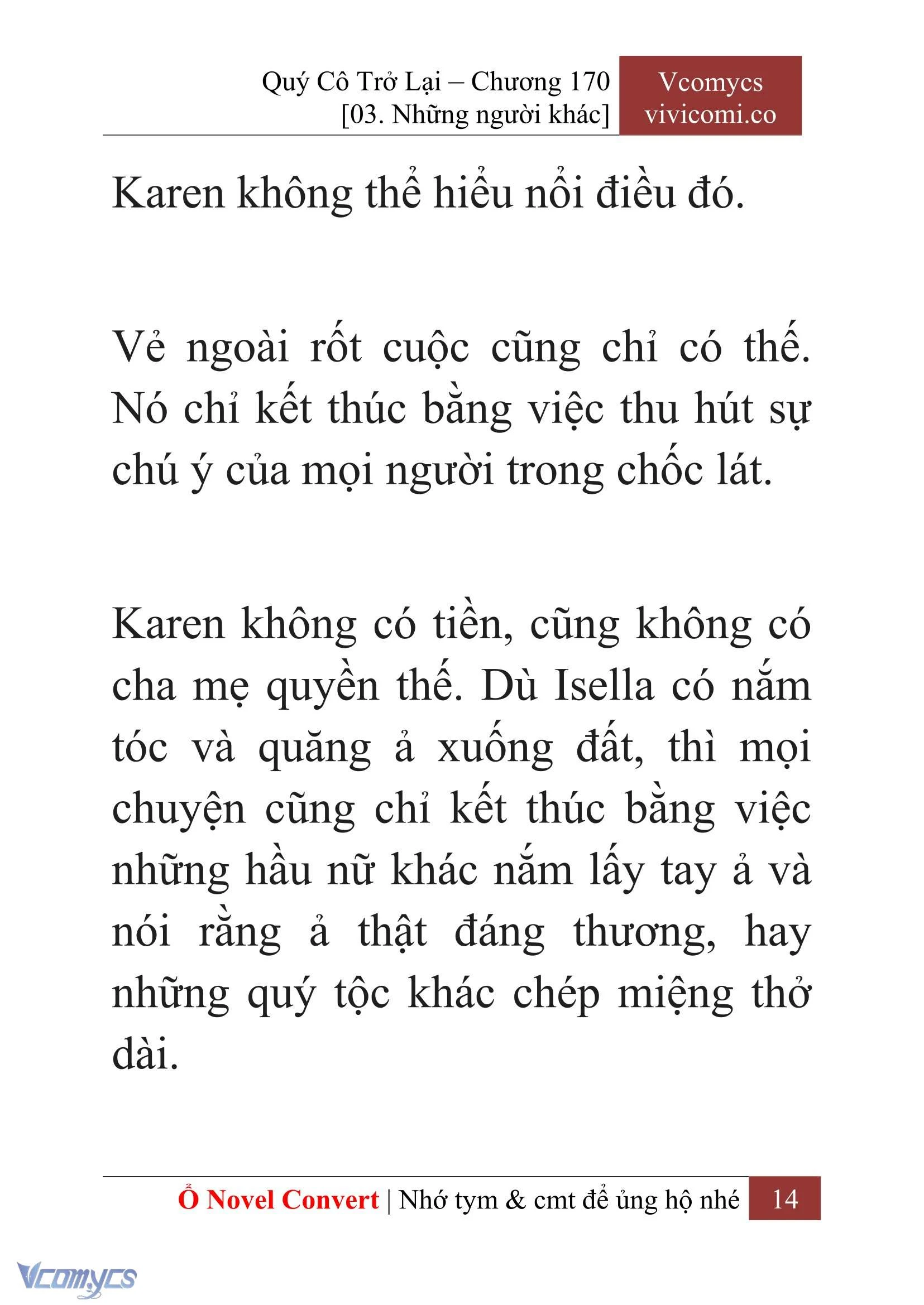 [Novel] Quý Cô Trở Lại Chapter  170 - 16