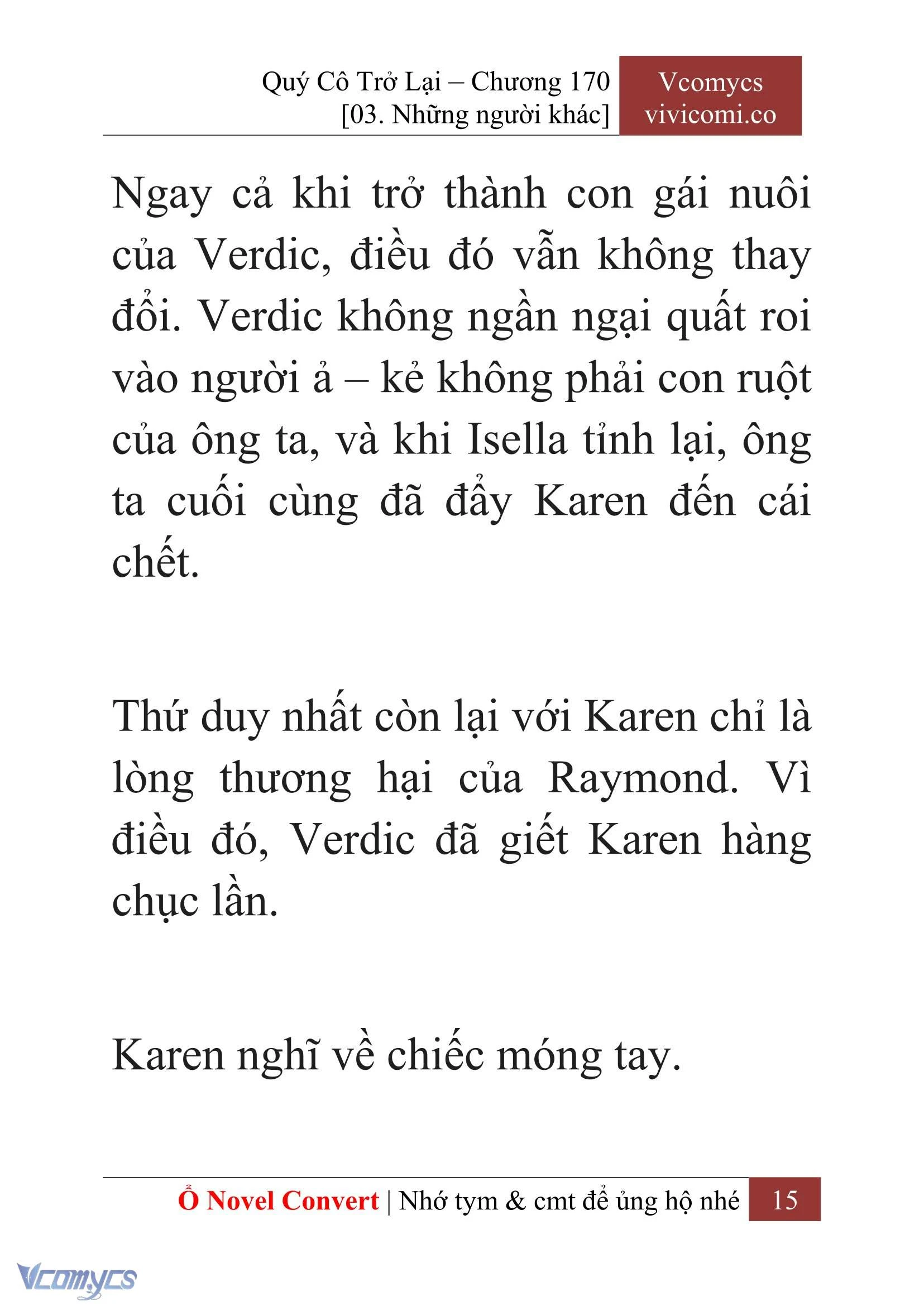 [Novel] Quý Cô Trở Lại Chapter  170 - 17