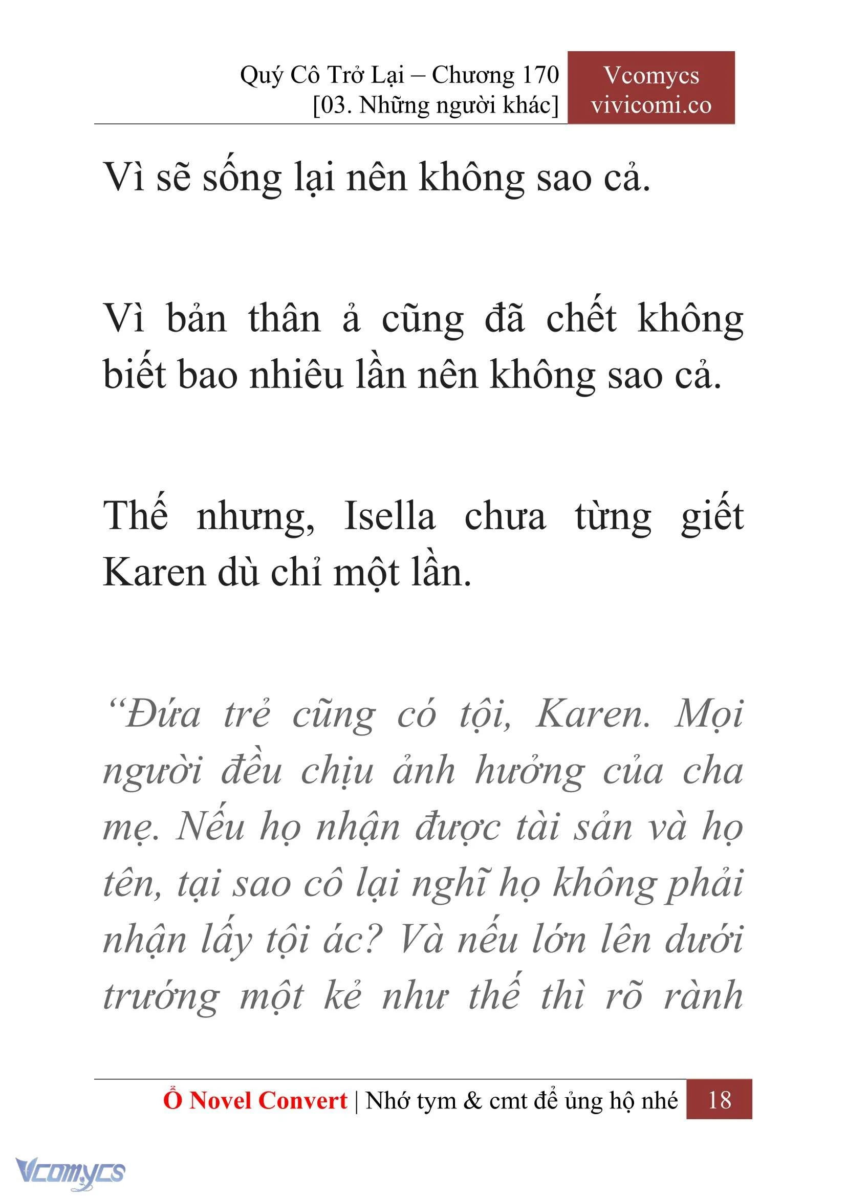 [Novel] Quý Cô Trở Lại Chapter  170 - 20