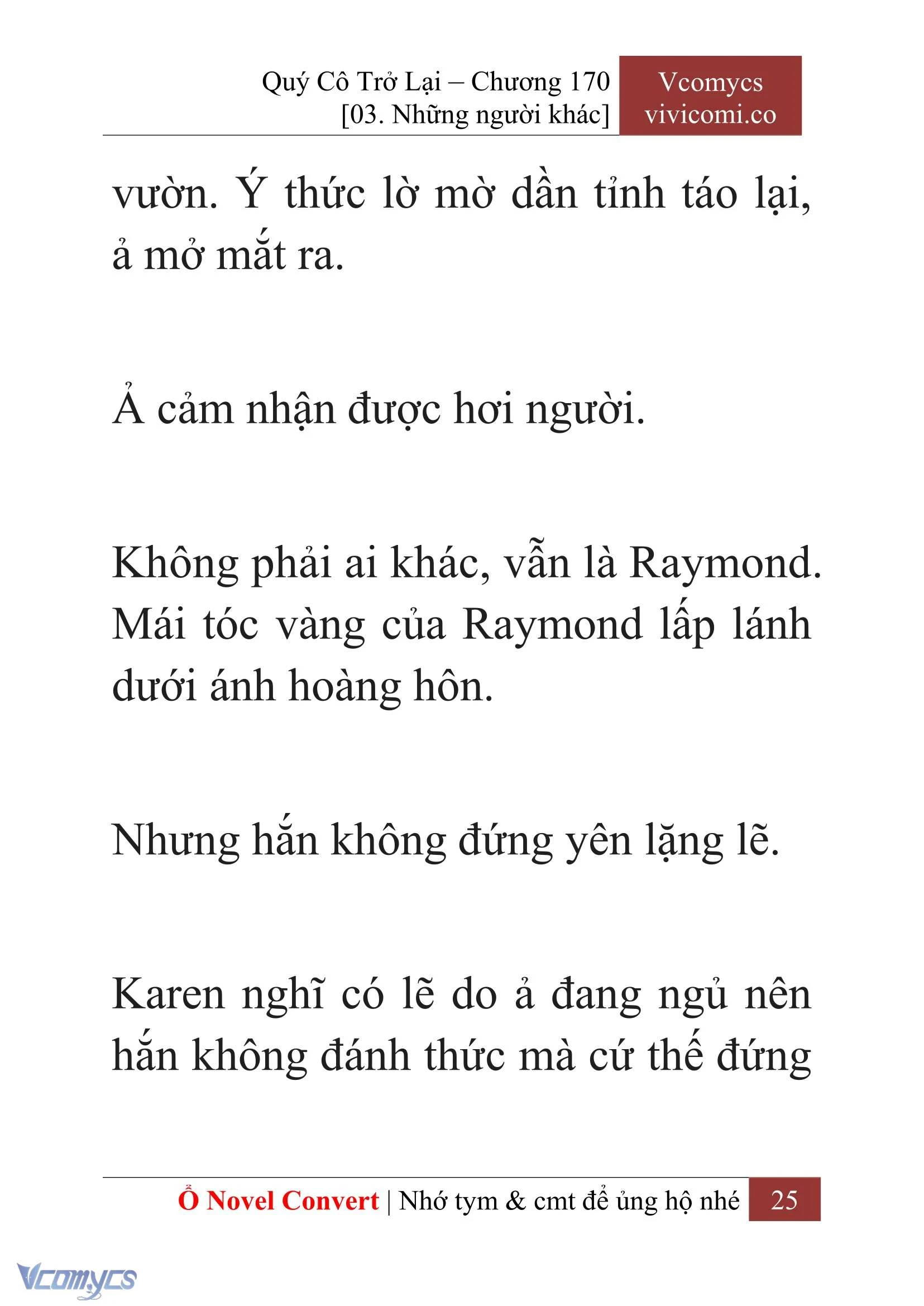 [Novel] Quý Cô Trở Lại Chapter  170 - 27