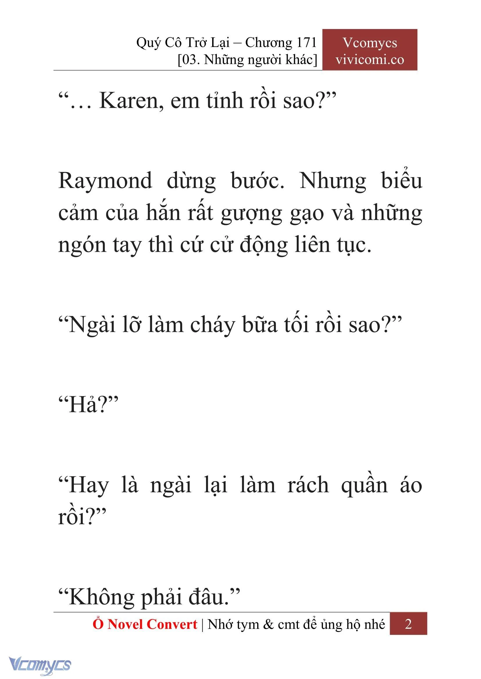 [Novel] Quý Cô Trở Lại Chapter  171 - 4