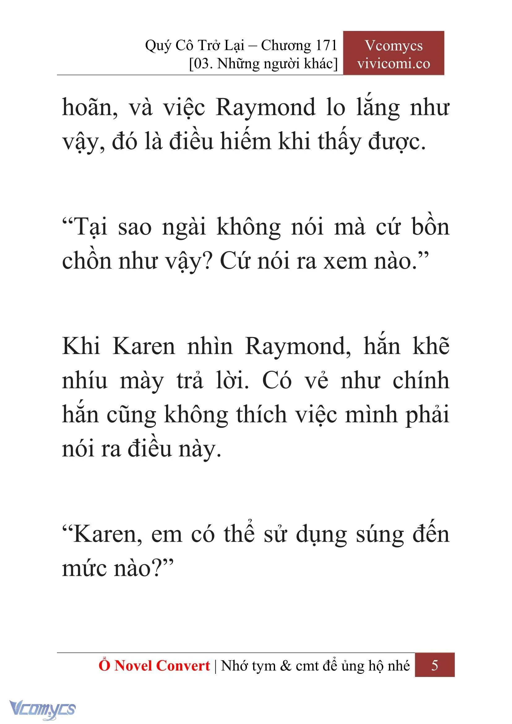 [Novel] Quý Cô Trở Lại Chapter  171 - 7