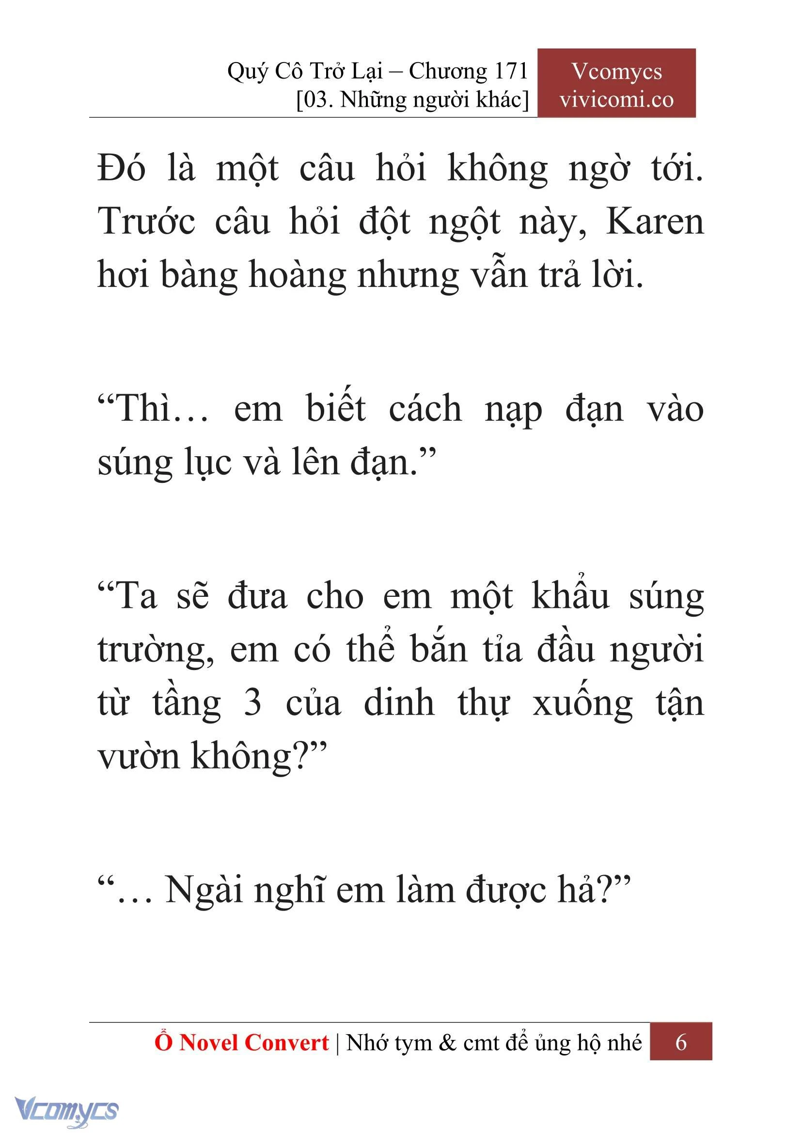 [Novel] Quý Cô Trở Lại Chapter  171 - 8