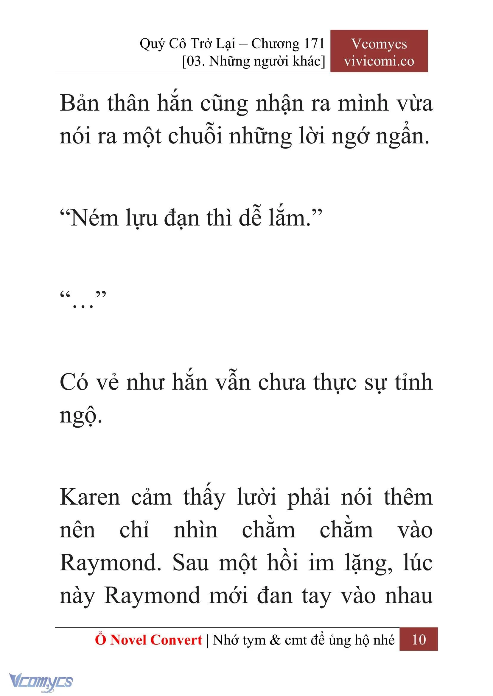 [Novel] Quý Cô Trở Lại Chapter  171 - 12