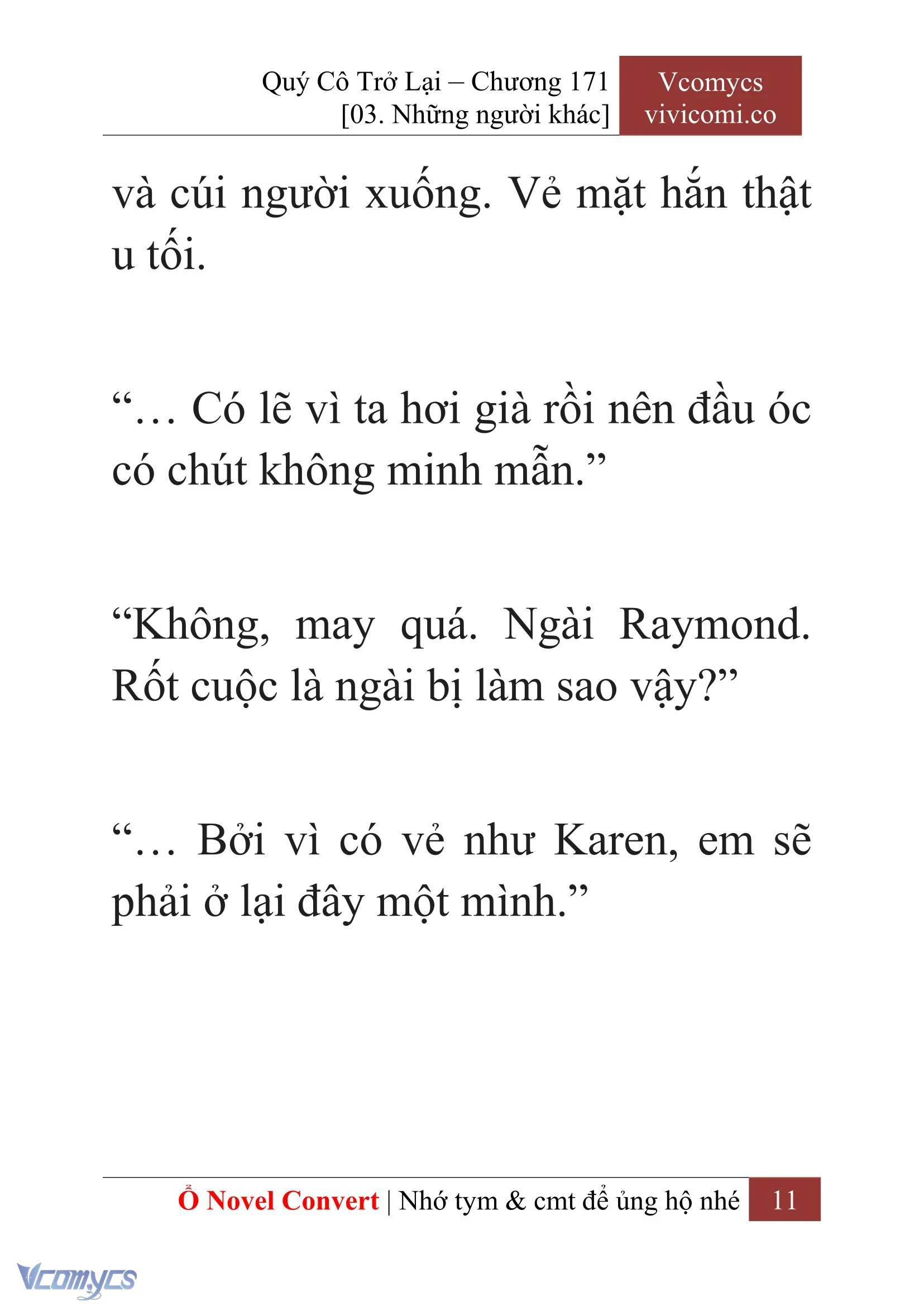 [Novel] Quý Cô Trở Lại Chapter  171 - 13