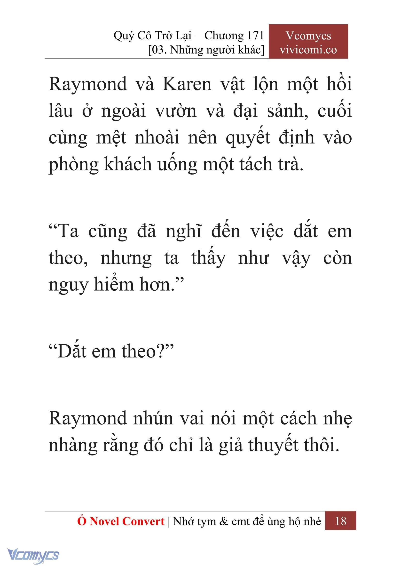 [Novel] Quý Cô Trở Lại Chapter  171 - 20