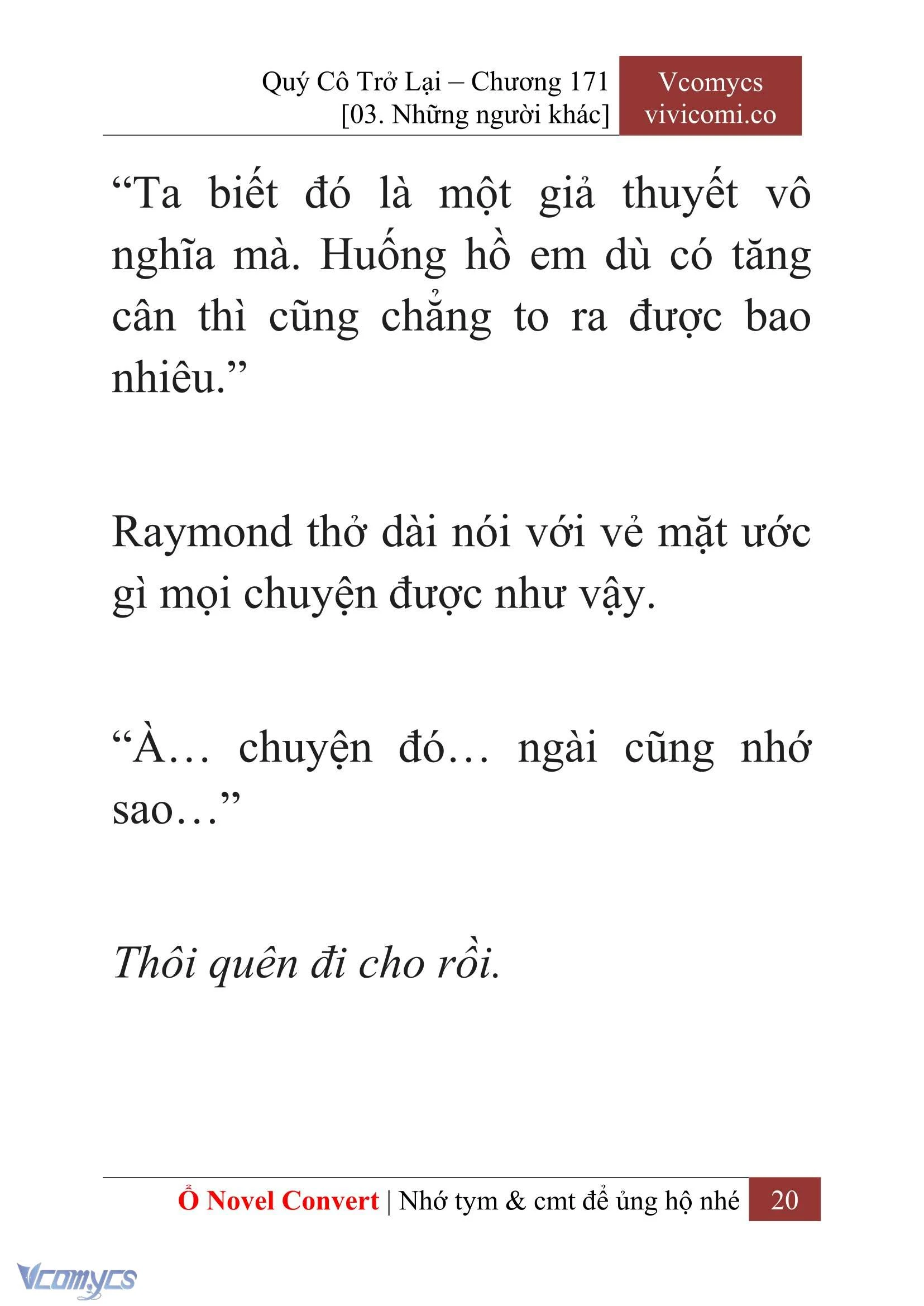 [Novel] Quý Cô Trở Lại Chapter  171 - 22