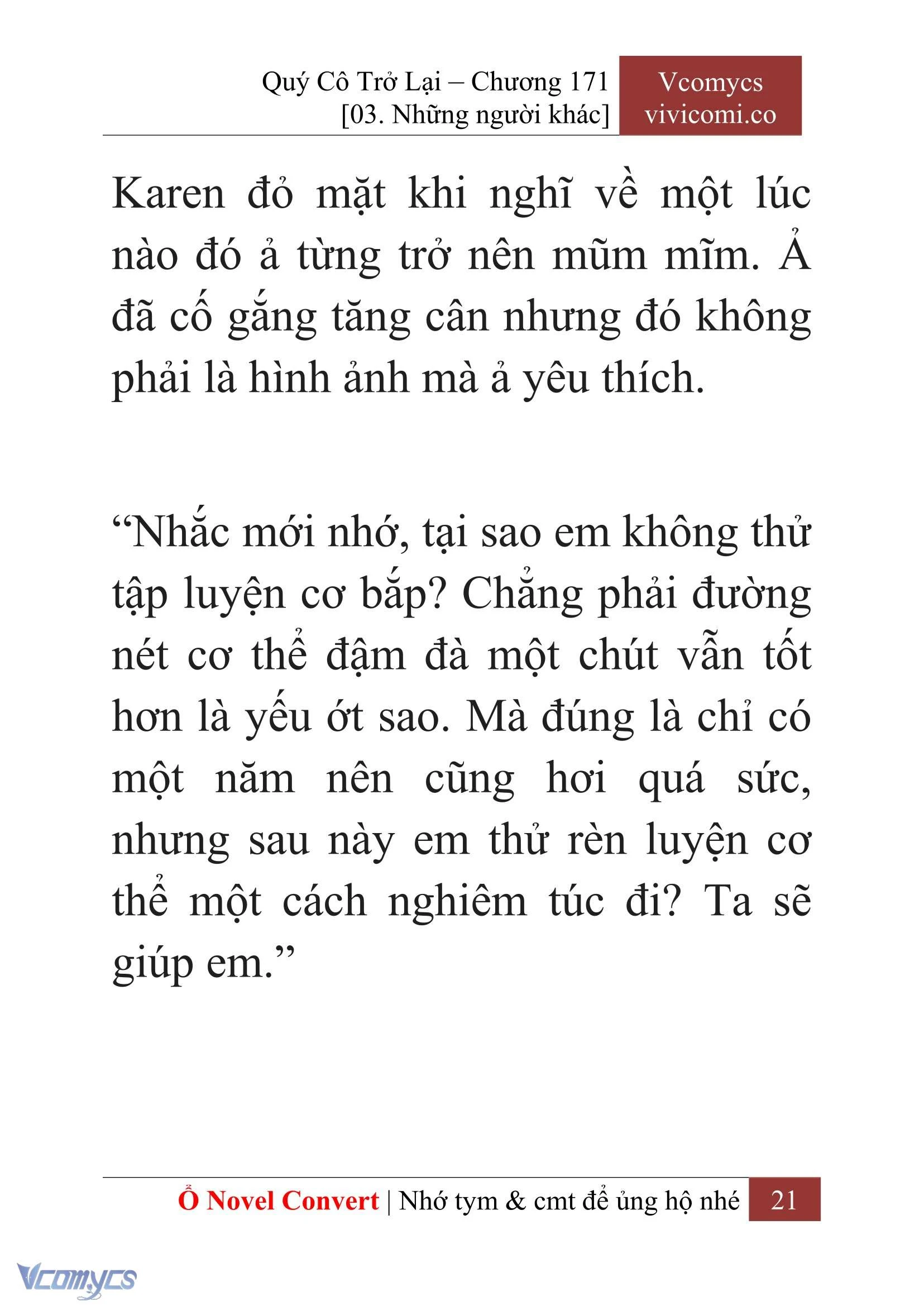 [Novel] Quý Cô Trở Lại Chapter  171 - 23