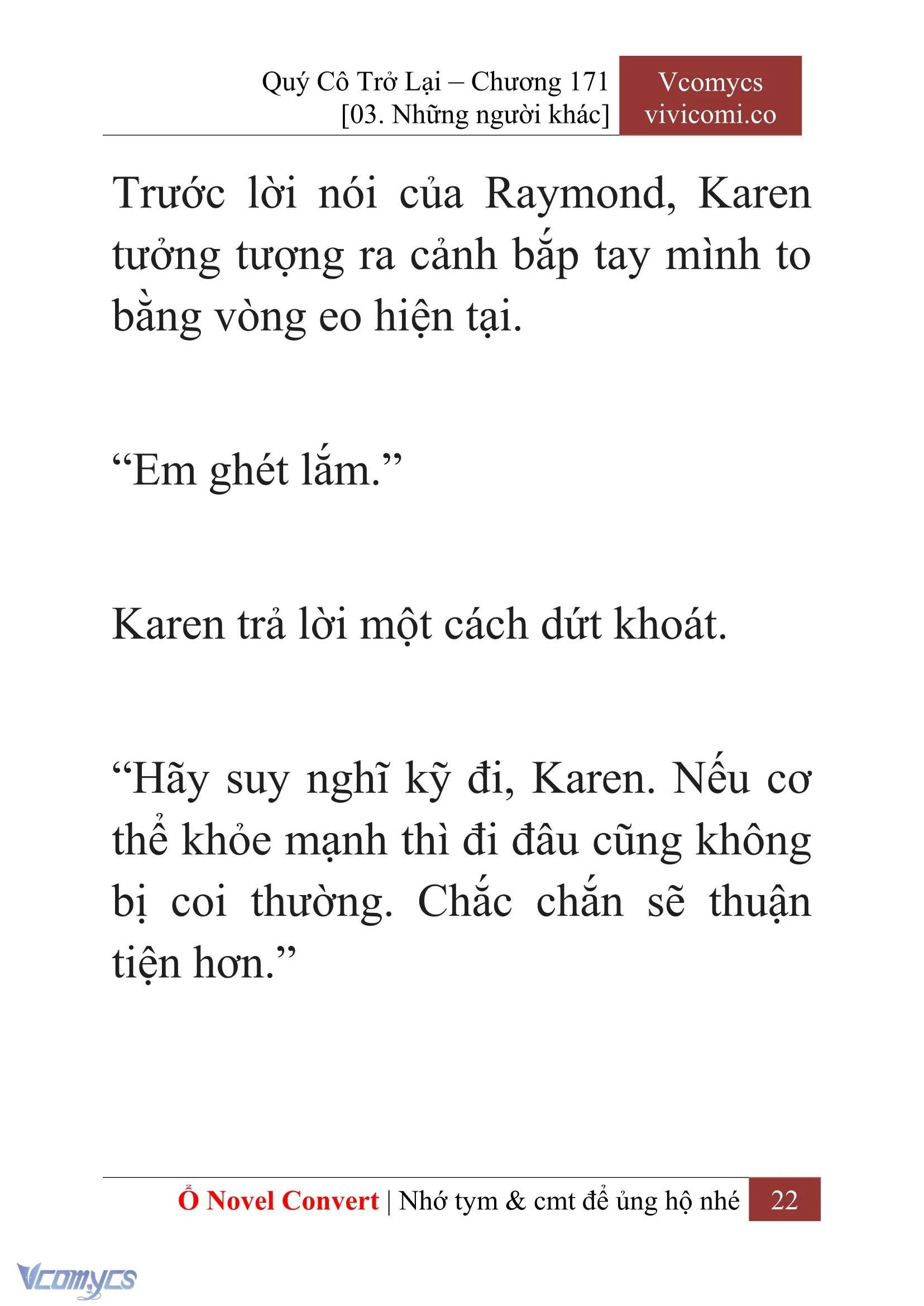 [Novel] Quý Cô Trở Lại Chapter  171 - 24