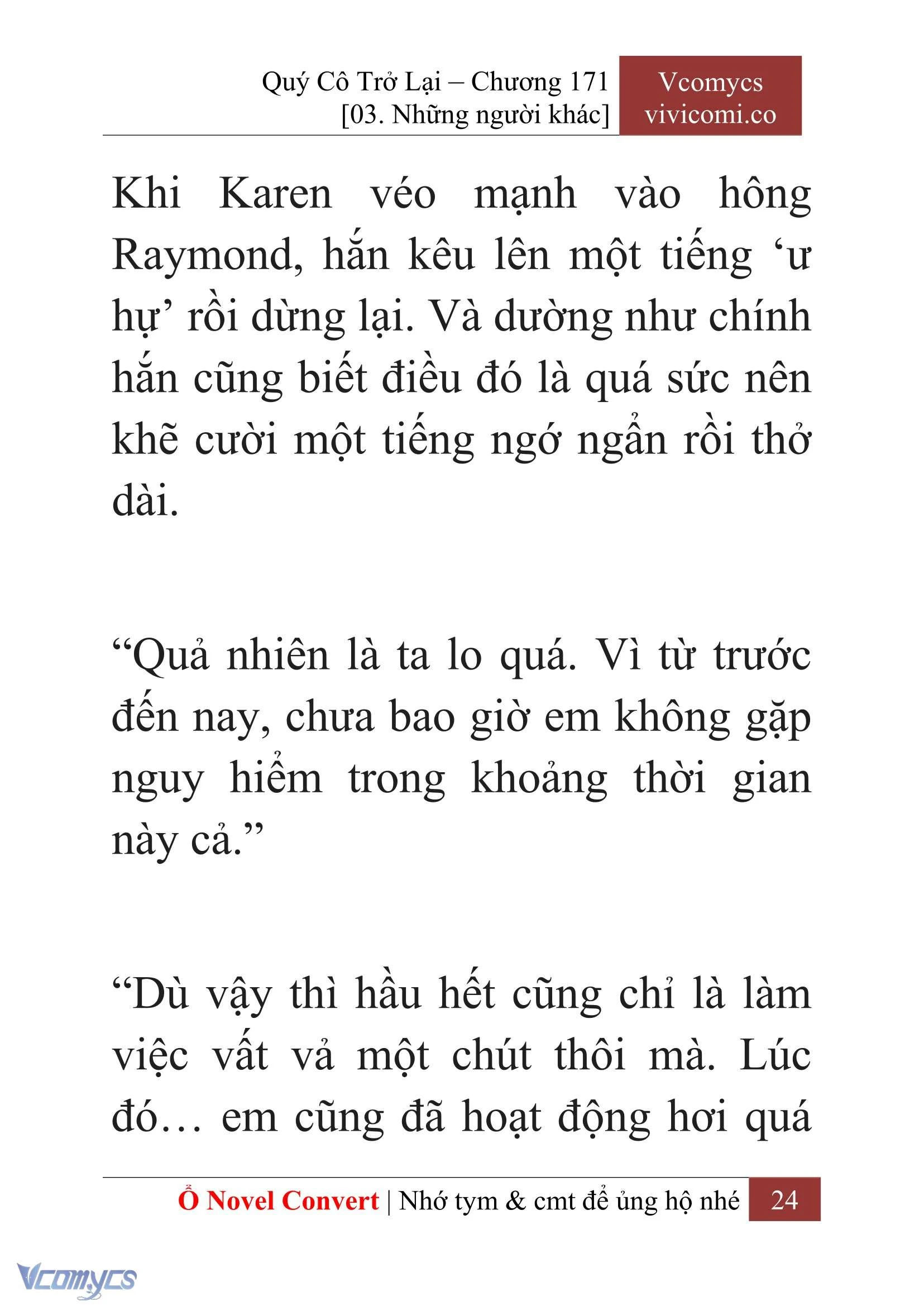 [Novel] Quý Cô Trở Lại Chapter  171 - 26