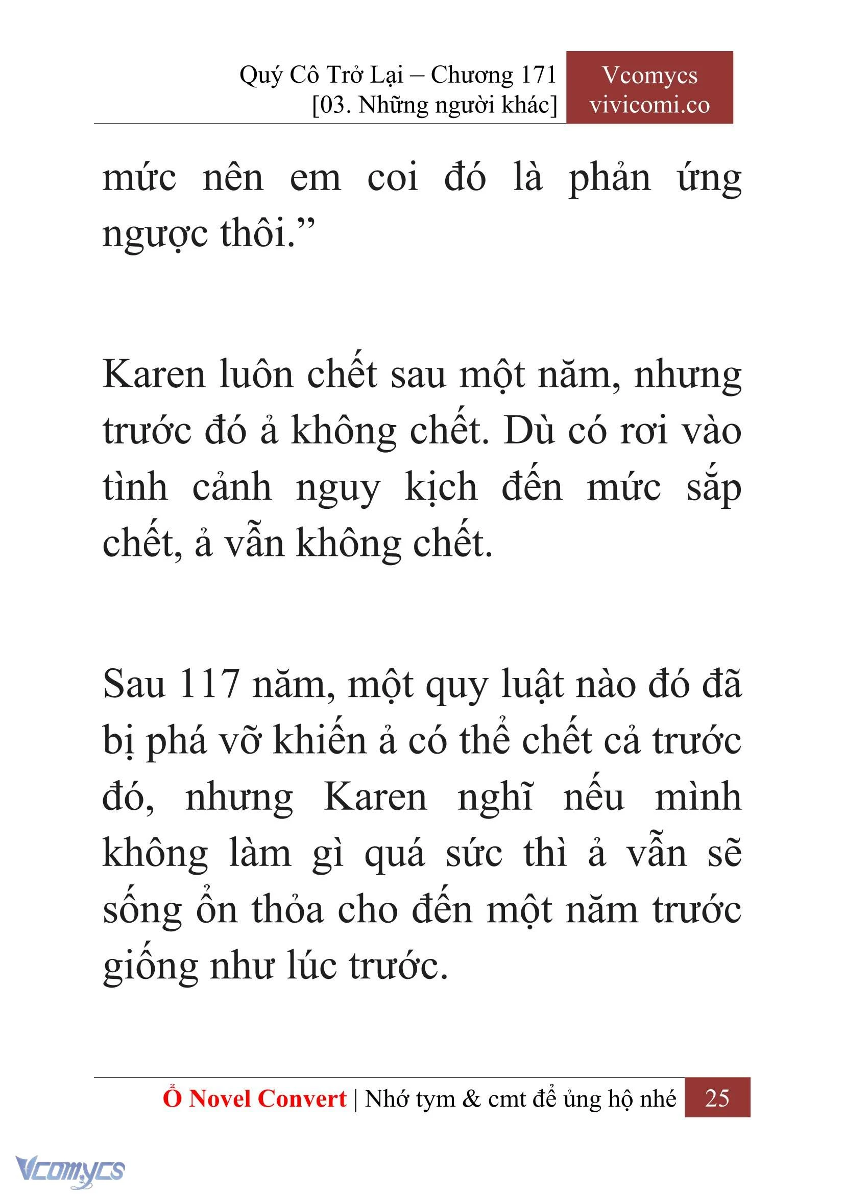 [Novel] Quý Cô Trở Lại Chapter  171 - 27