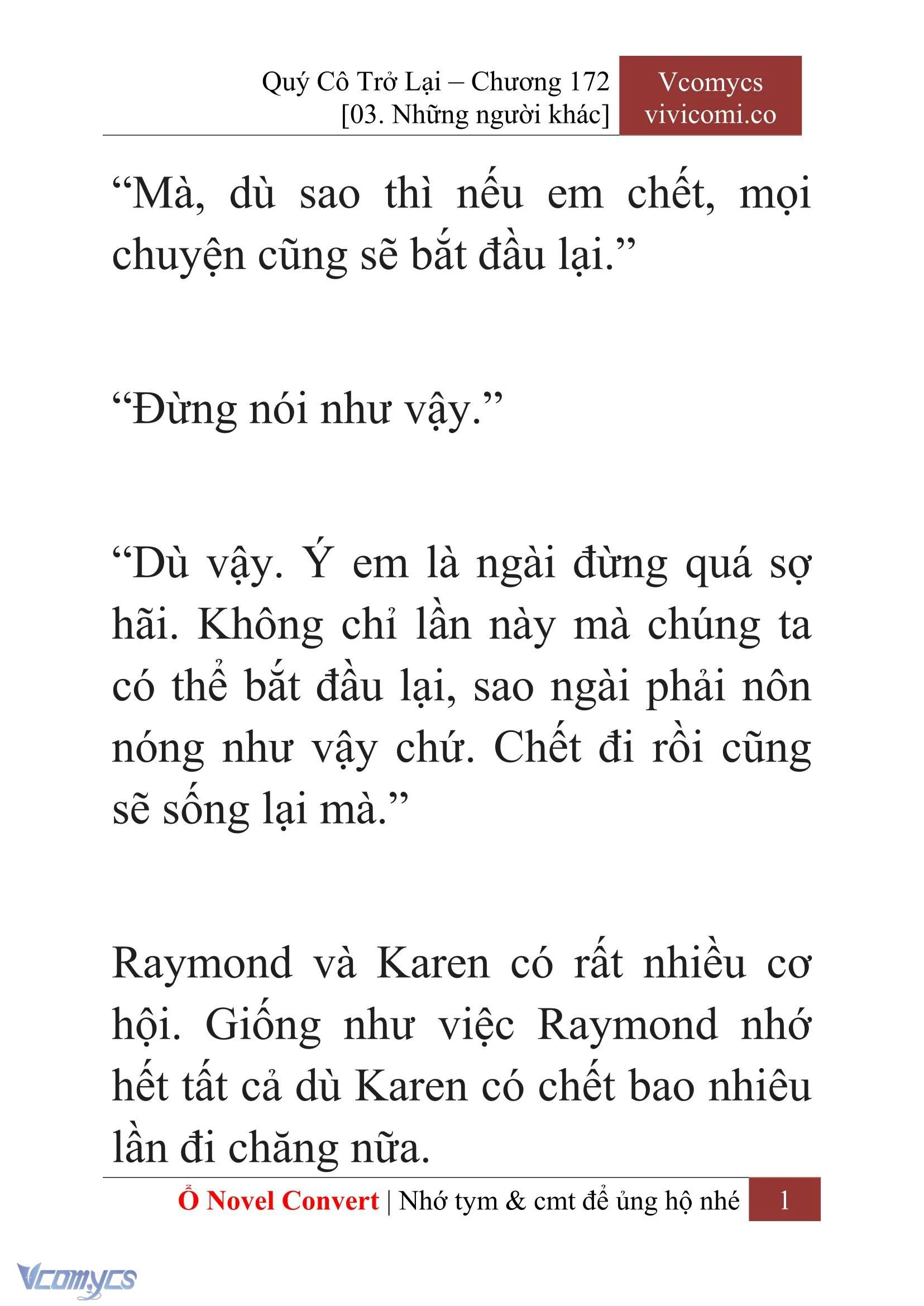 [Novel] Quý Cô Trở Lại Chapter  172 - 3