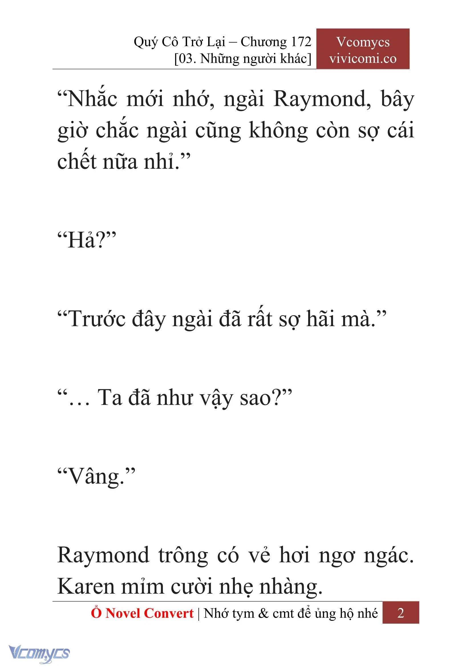 [Novel] Quý Cô Trở Lại Chapter  172 - 4