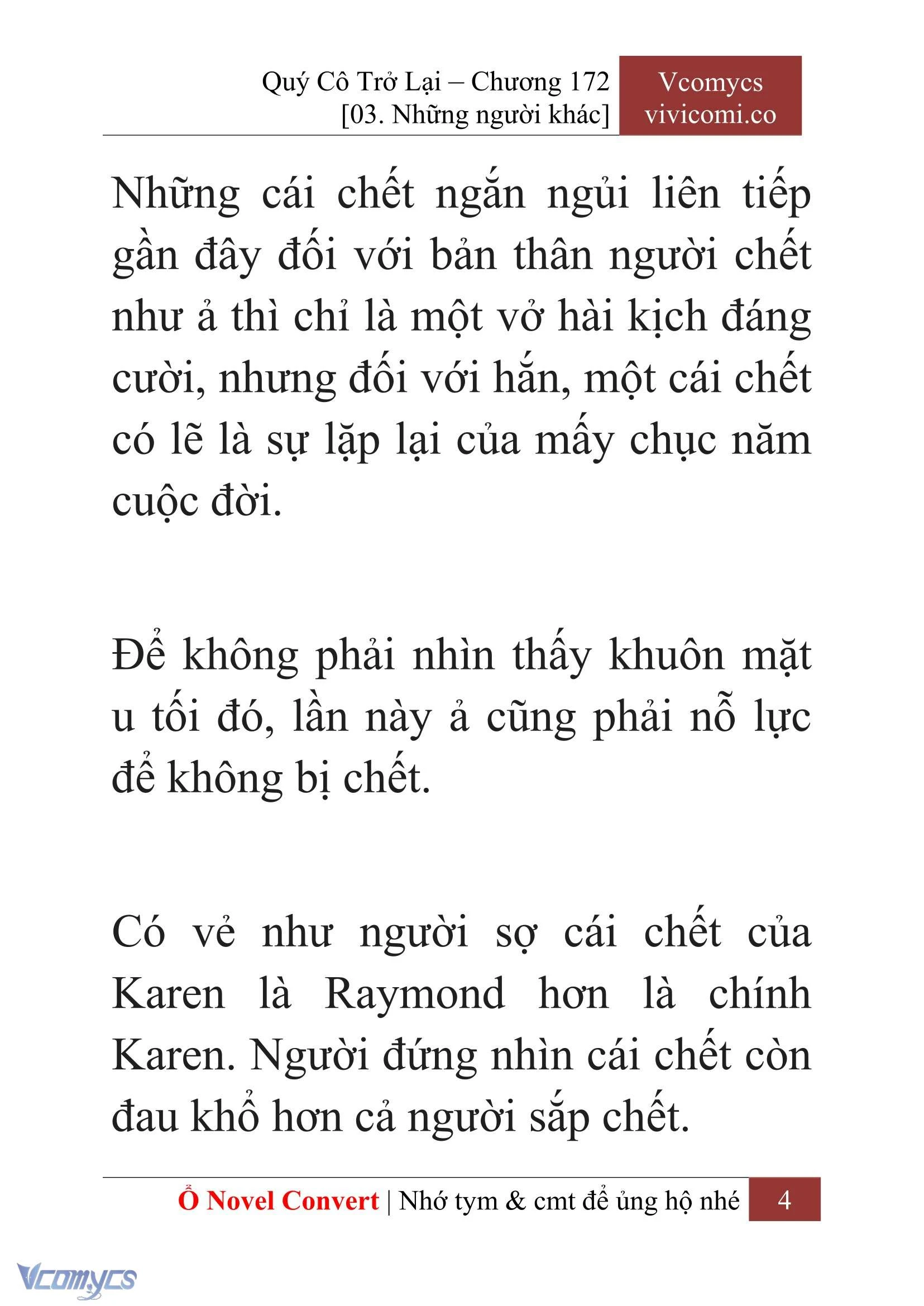 [Novel] Quý Cô Trở Lại Chapter  172 - 6