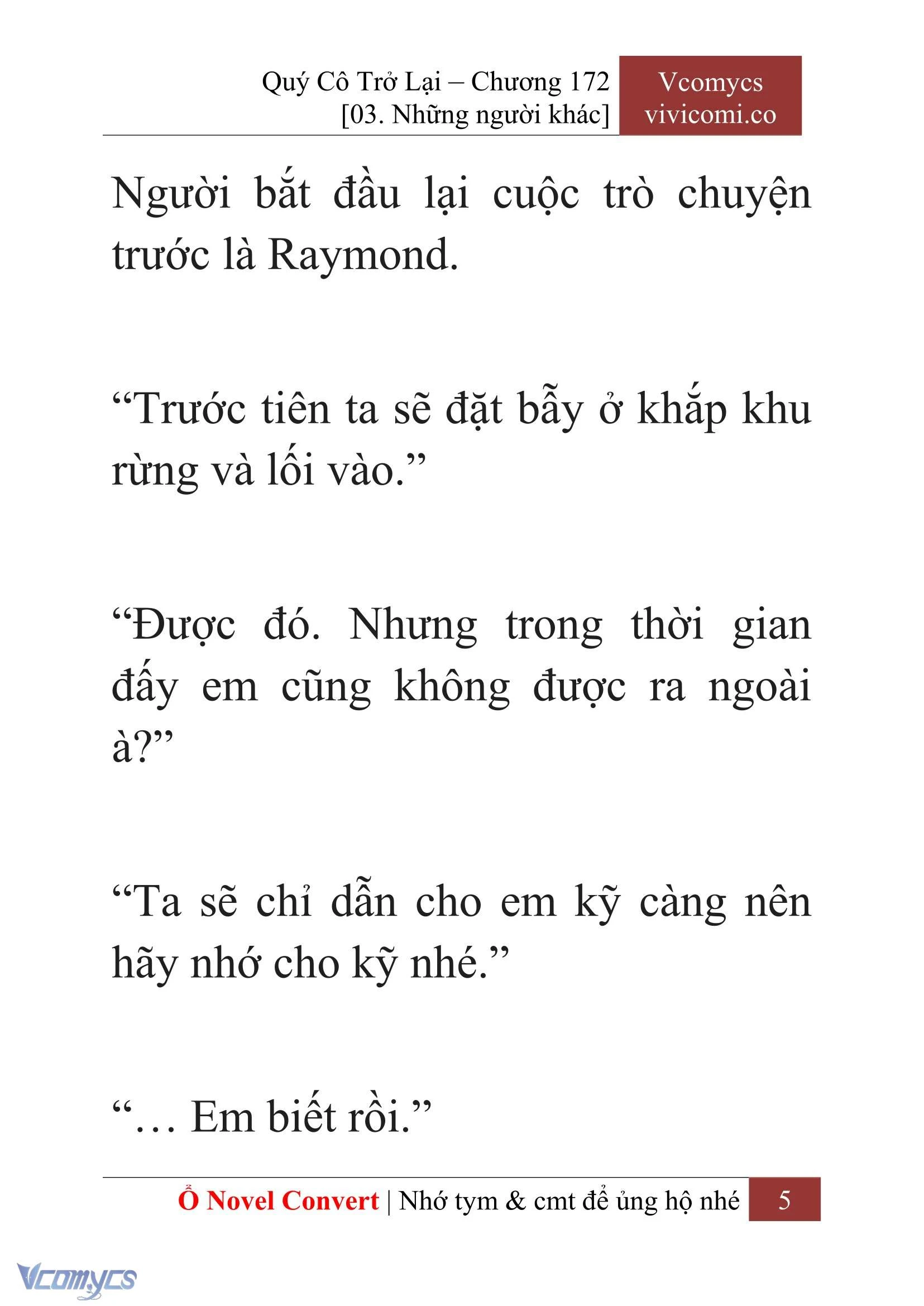 [Novel] Quý Cô Trở Lại Chapter  172 - 7