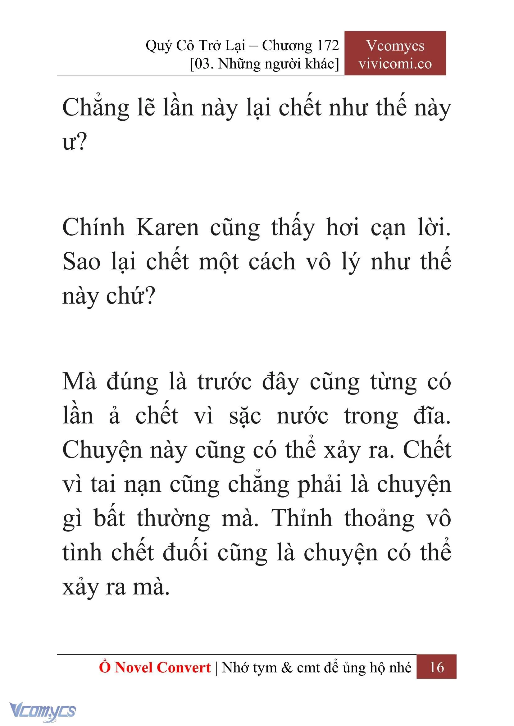 [Novel] Quý Cô Trở Lại Chapter  172 - 18