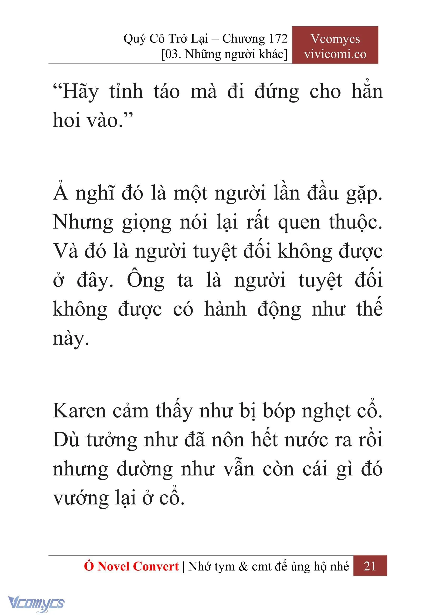 [Novel] Quý Cô Trở Lại Chapter  172 - 23