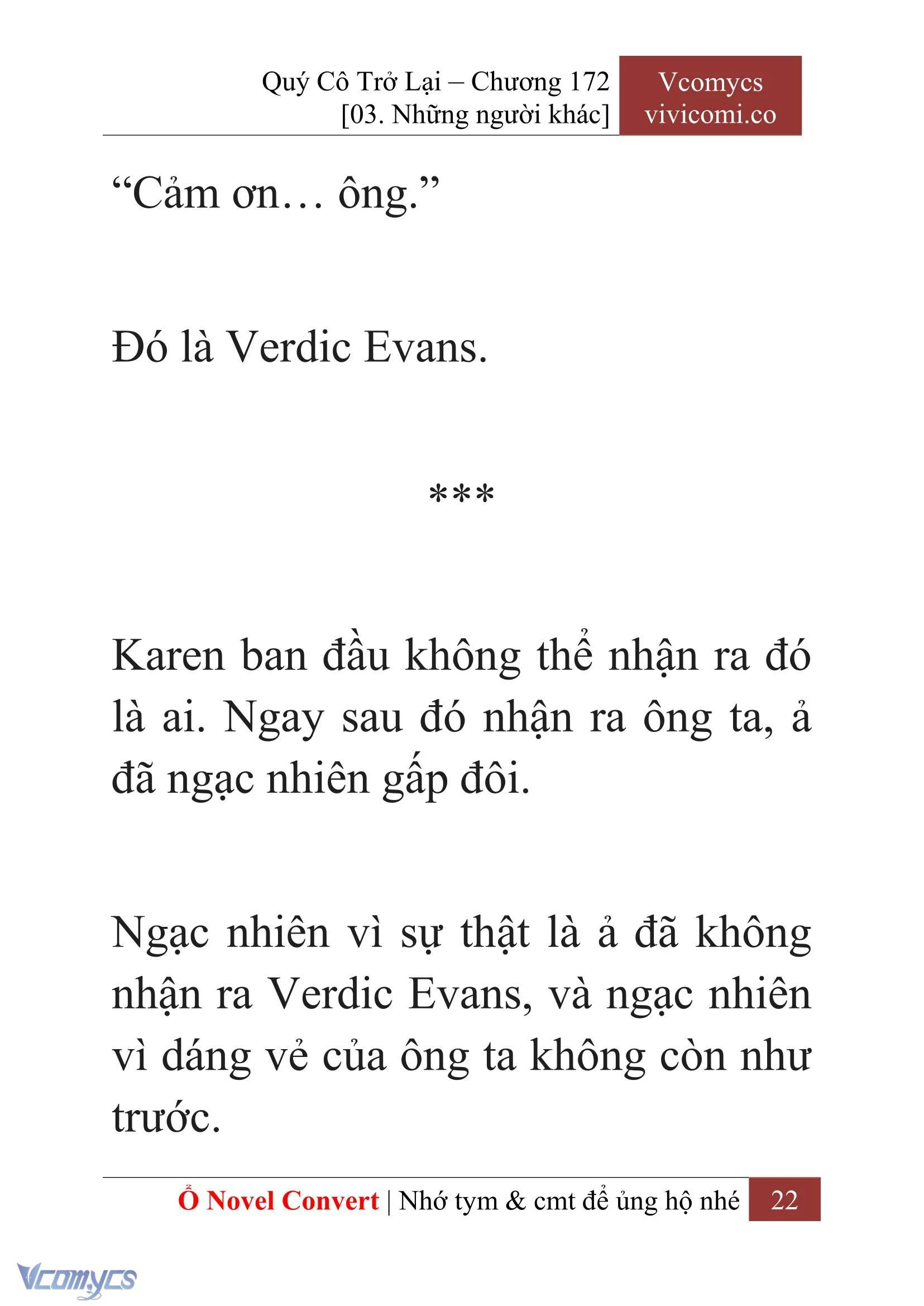 [Novel] Quý Cô Trở Lại Chapter  172 - 24