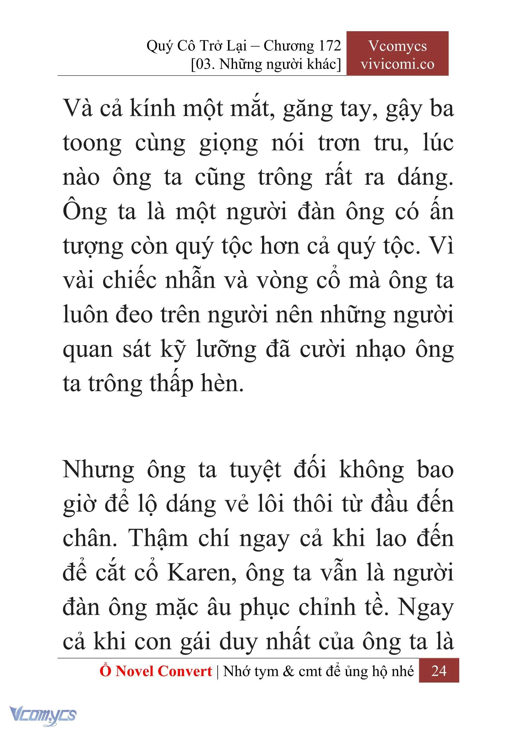 [Novel] Quý Cô Trở Lại Chapter  172 - 26