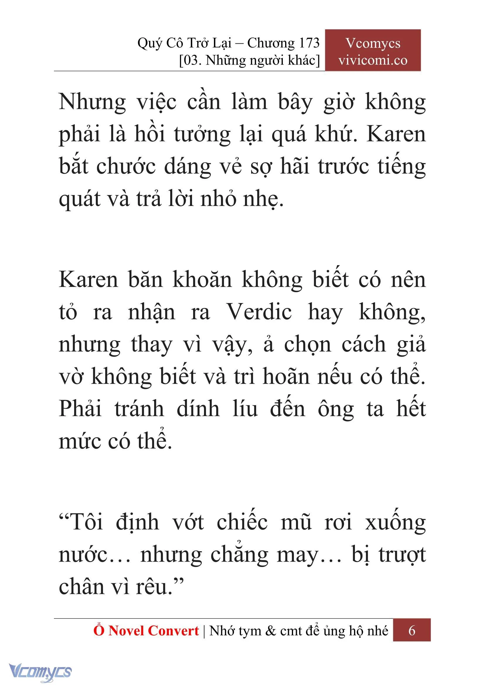 [Novel] Quý Cô Trở Lại Chapter  173 - 8