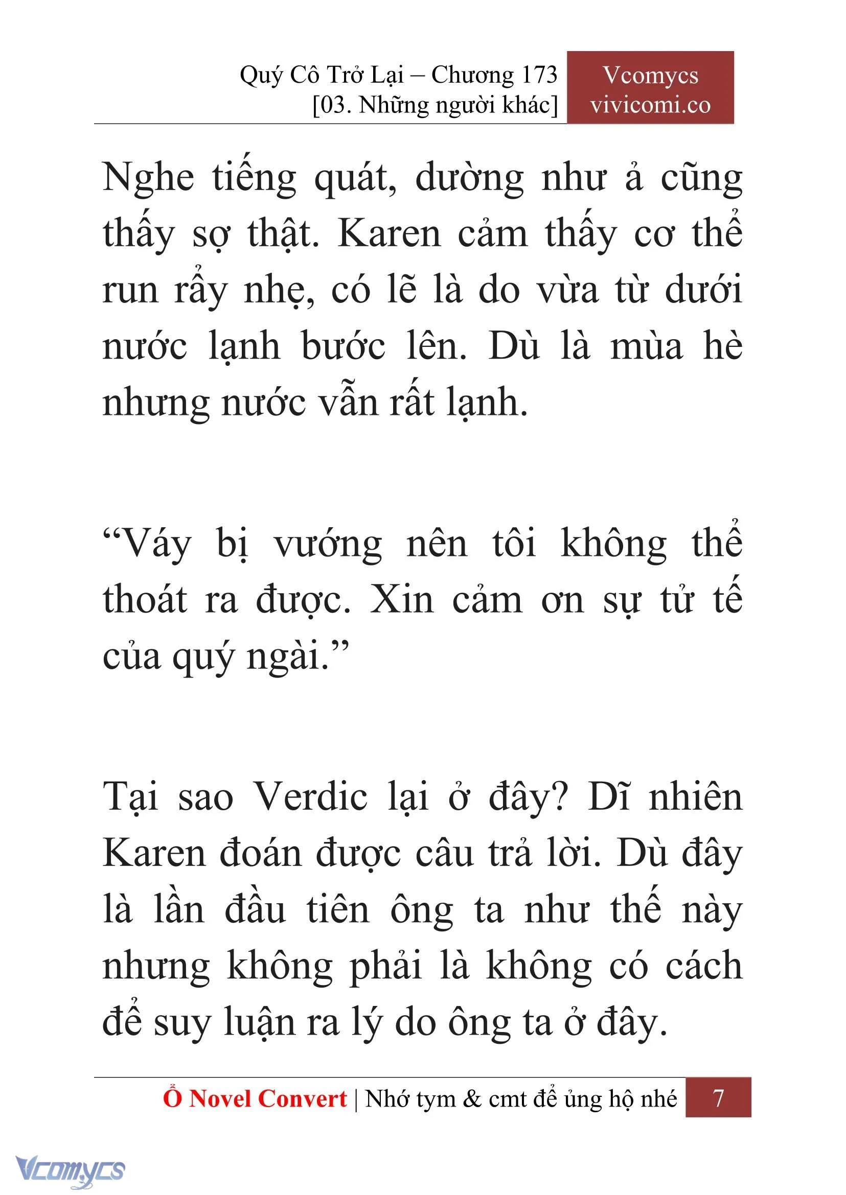 [Novel] Quý Cô Trở Lại Chapter  173 - 9