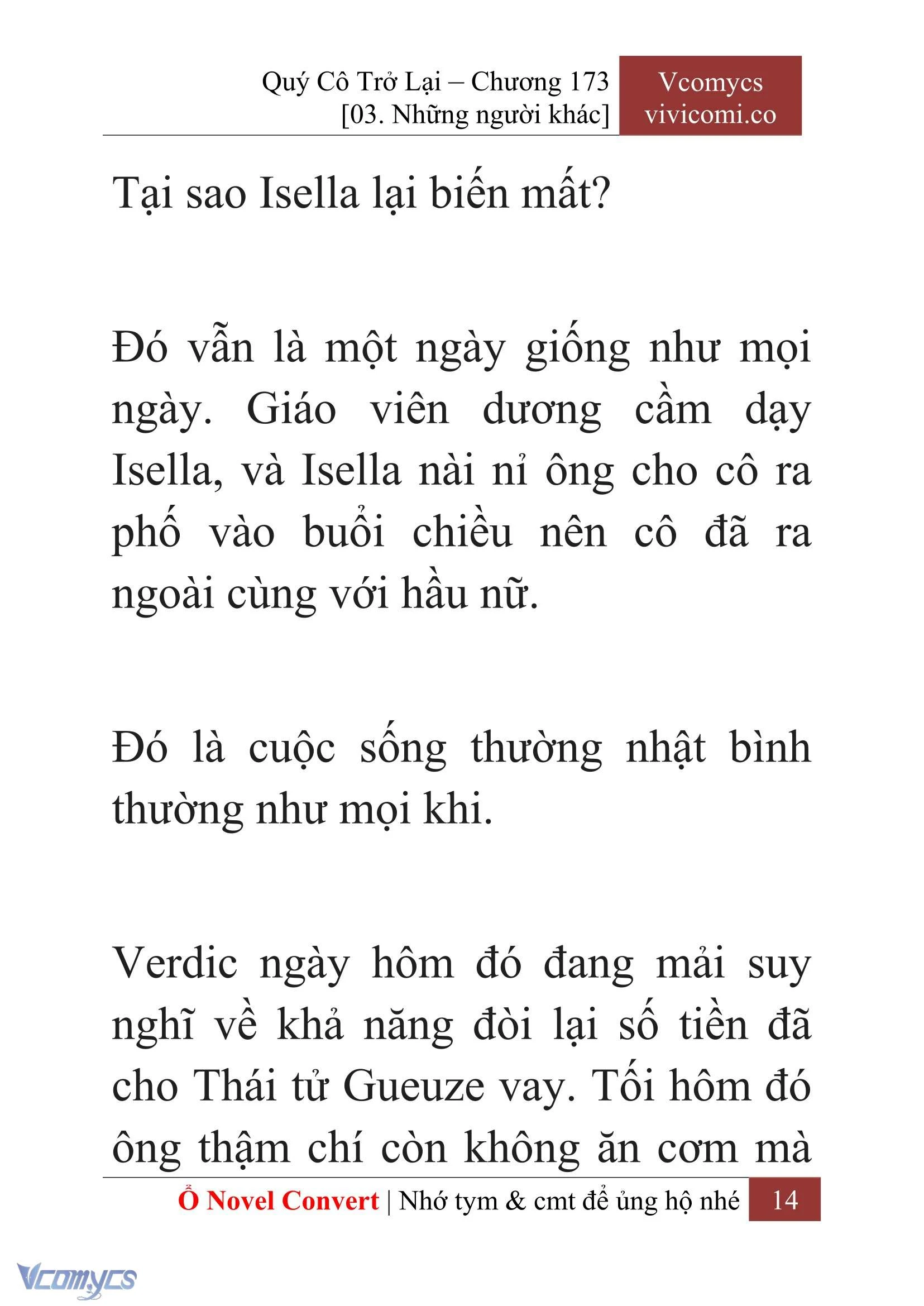 [Novel] Quý Cô Trở Lại Chapter  173 - 16