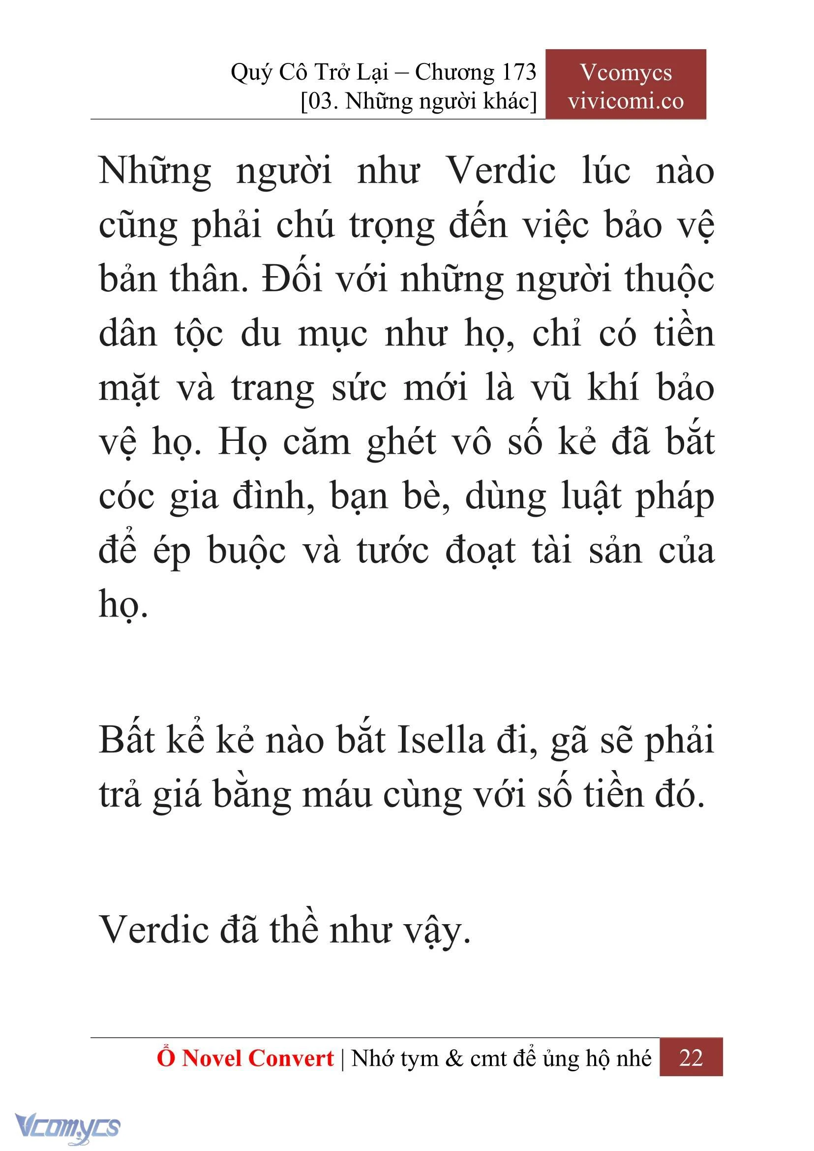 [Novel] Quý Cô Trở Lại Chapter  173 - 24