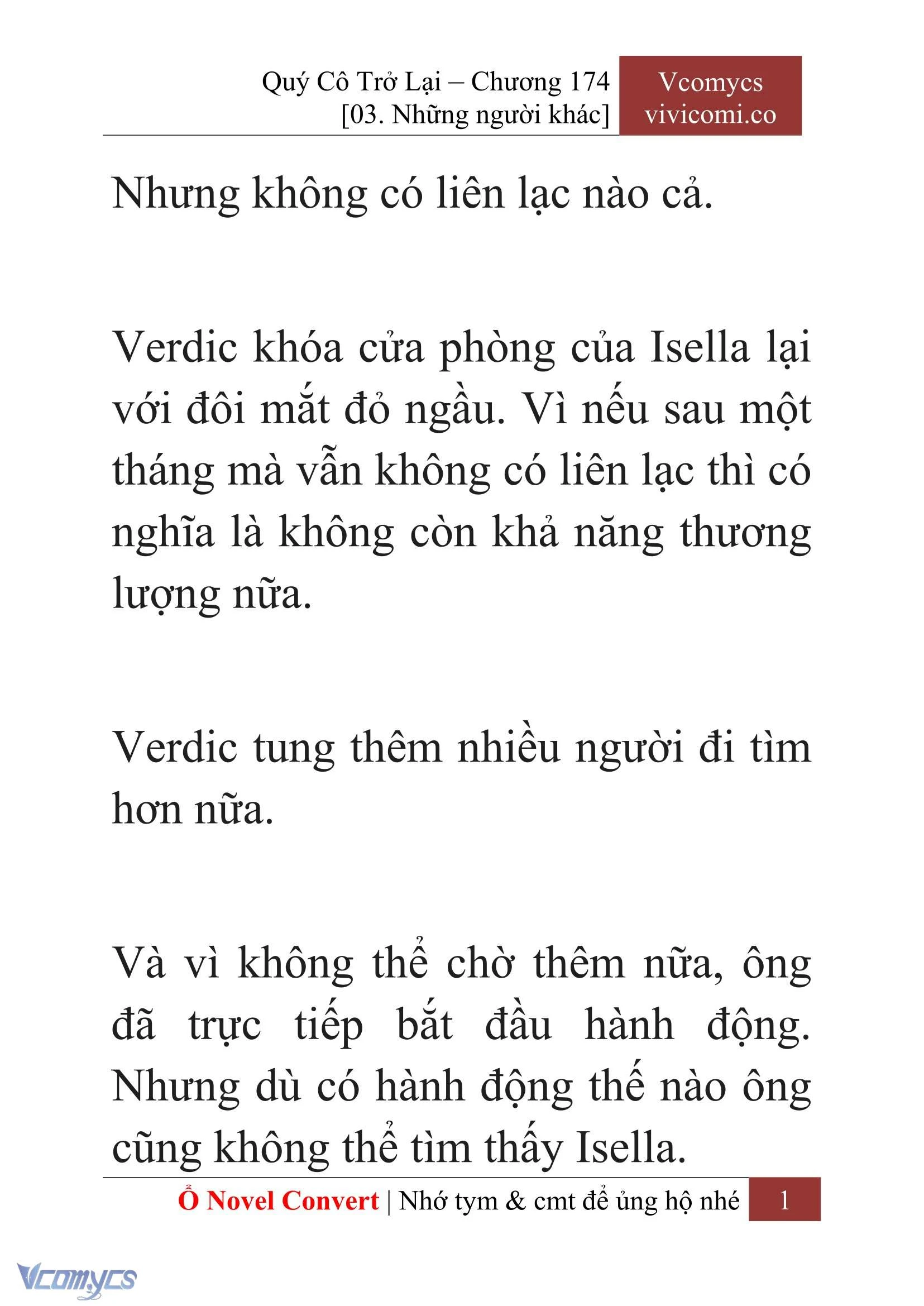 [Novel] Quý Cô Trở Lại Chapter  174 - 3