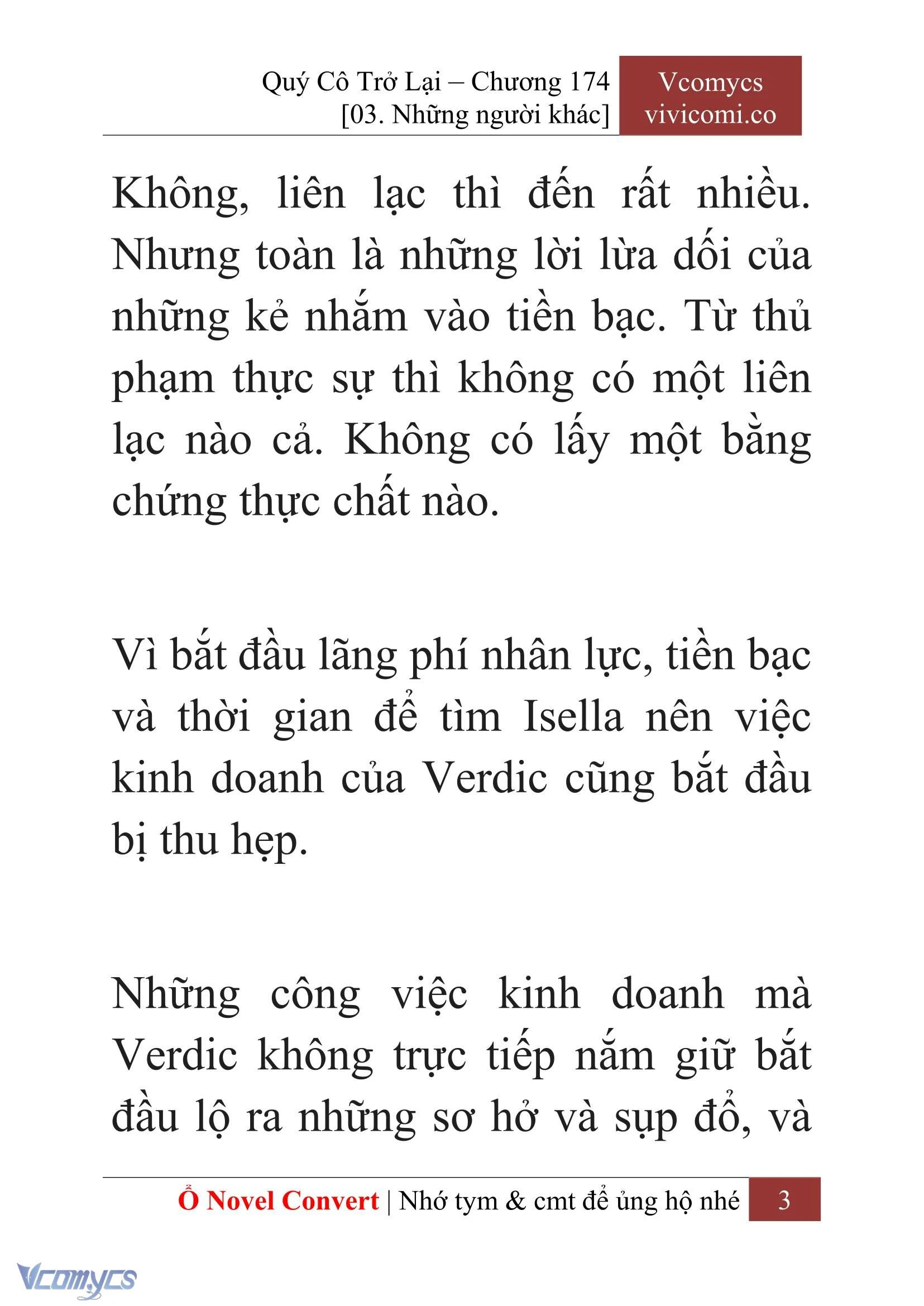 [Novel] Quý Cô Trở Lại Chapter  174 - 5