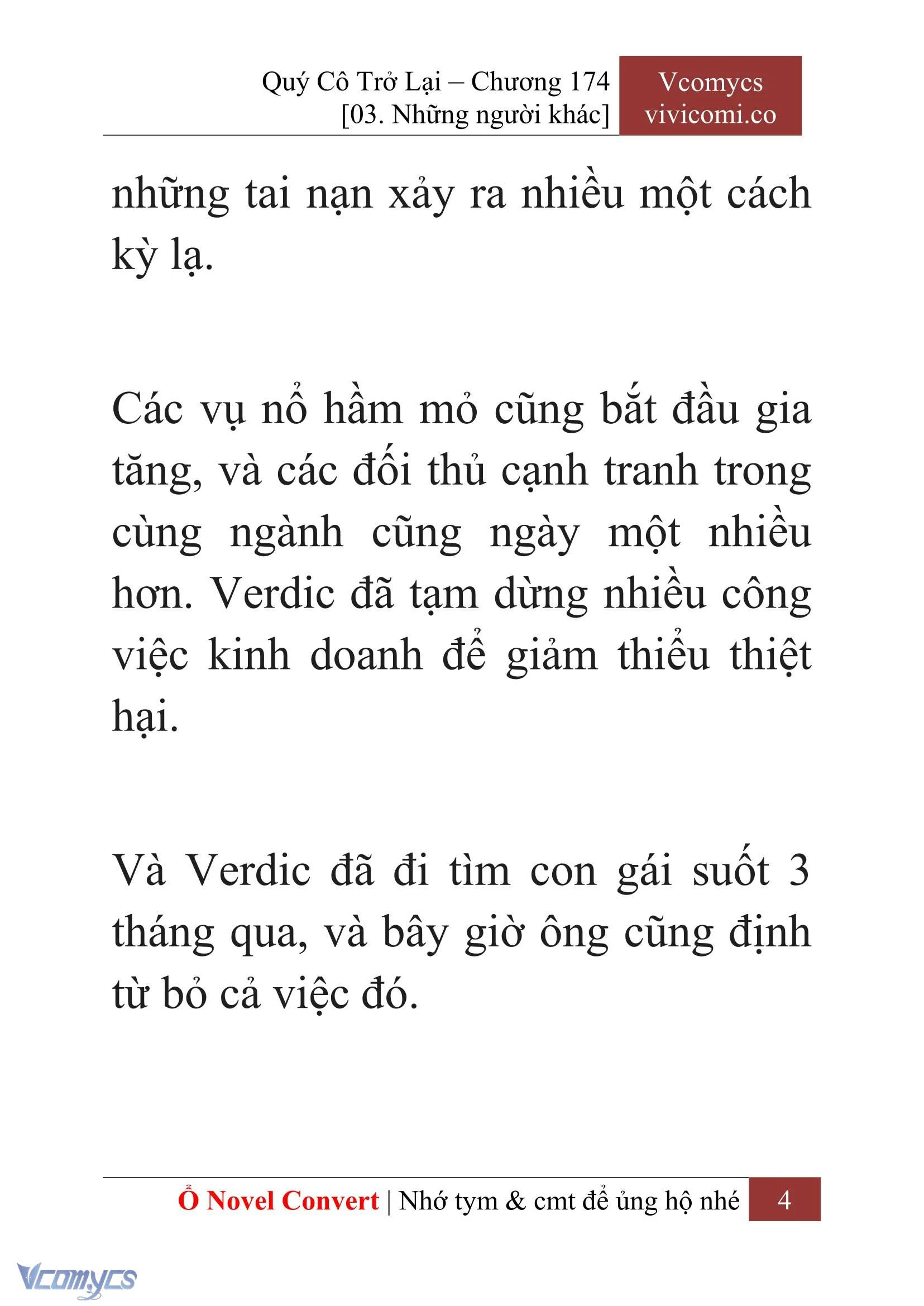 [Novel] Quý Cô Trở Lại Chapter  174 - 6