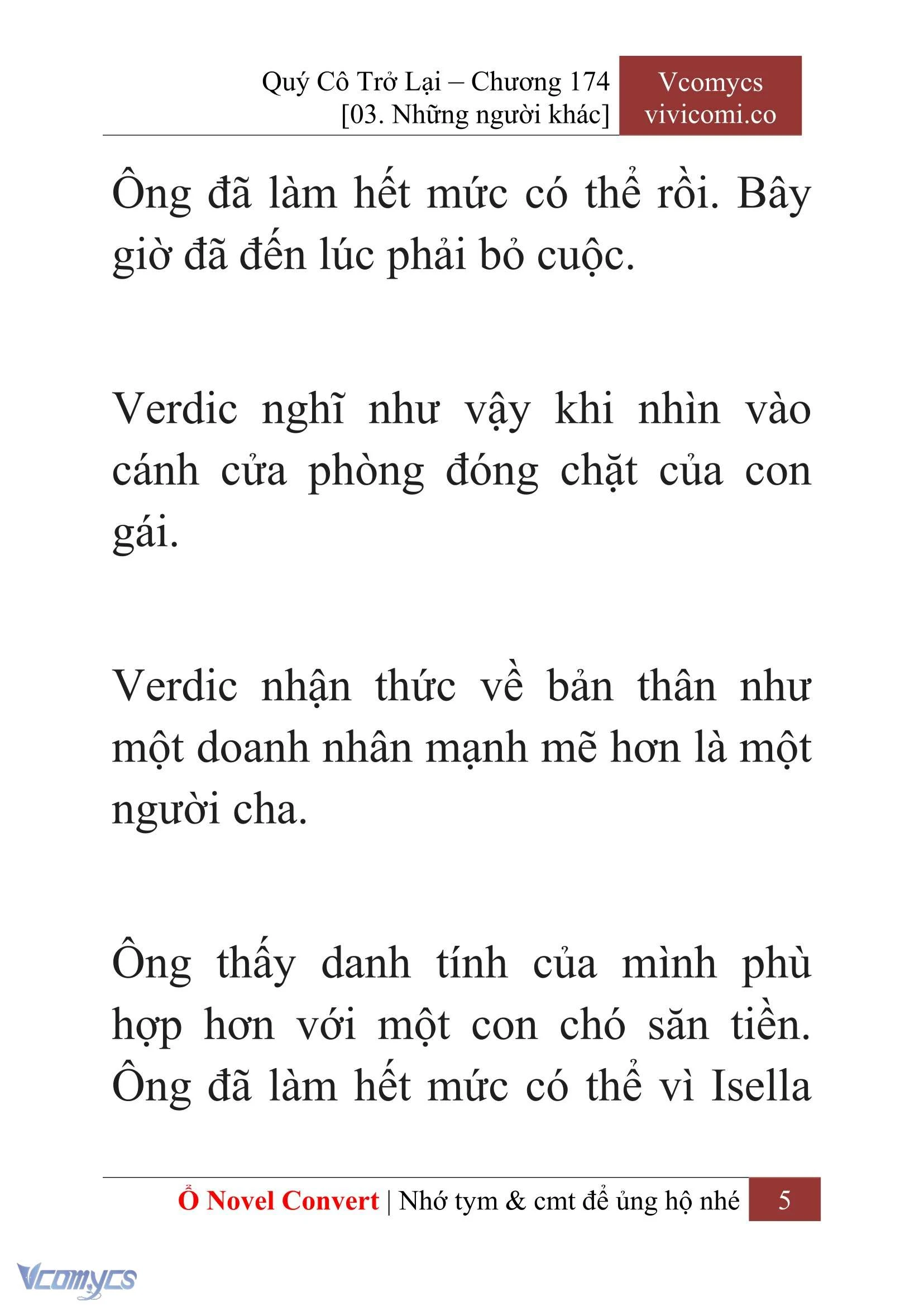 [Novel] Quý Cô Trở Lại Chapter  174 - 7
