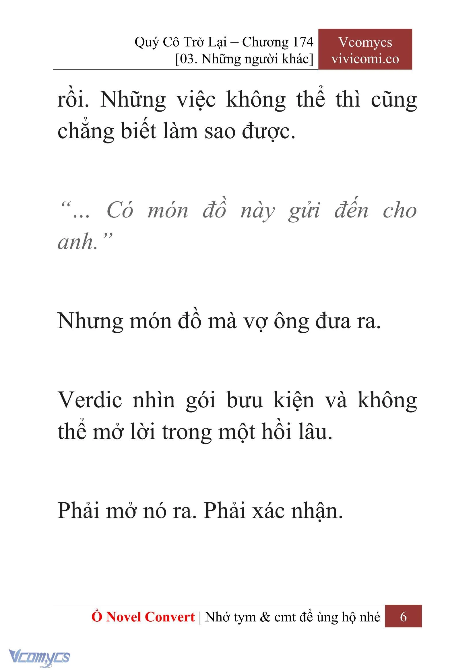 [Novel] Quý Cô Trở Lại Chapter  174 - 8