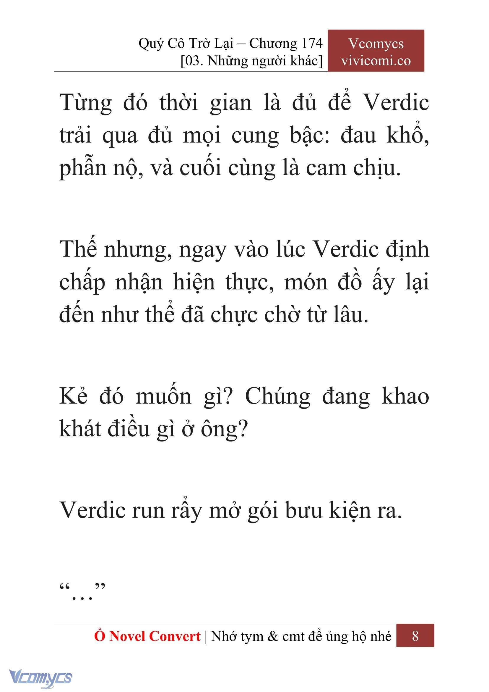 [Novel] Quý Cô Trở Lại Chapter  174 - 10