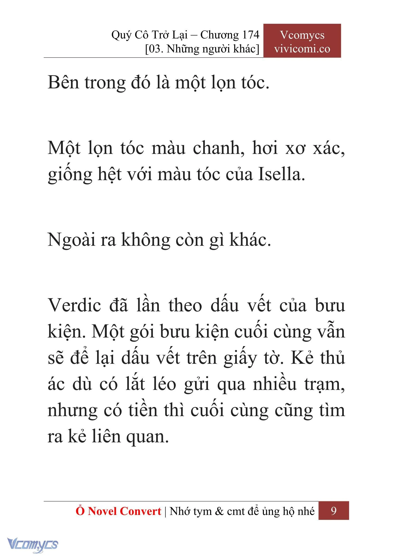 [Novel] Quý Cô Trở Lại Chapter  174 - 11