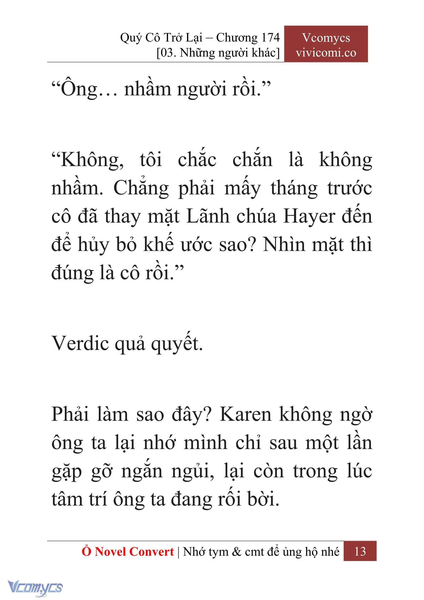 [Novel] Quý Cô Trở Lại Chapter  174 - 15