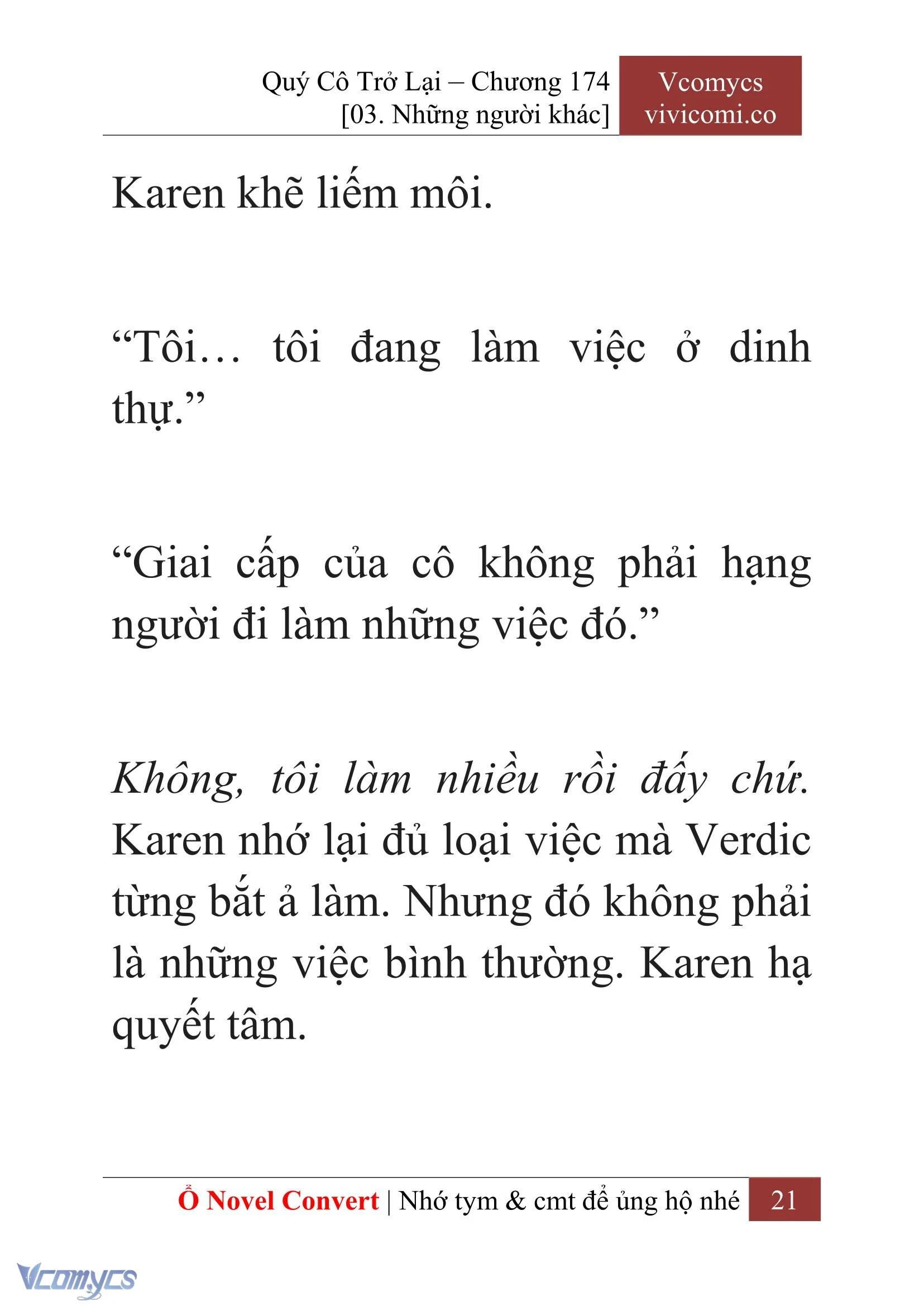 [Novel] Quý Cô Trở Lại Chapter  174 - 23