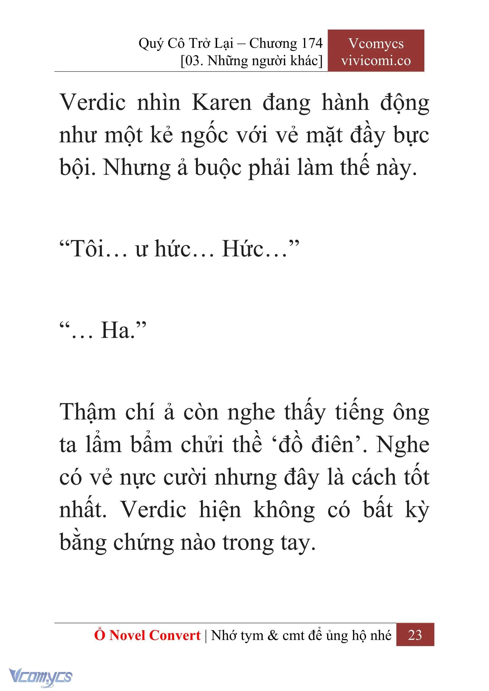 [Novel] Quý Cô Trở Lại Chapter  174 - 25