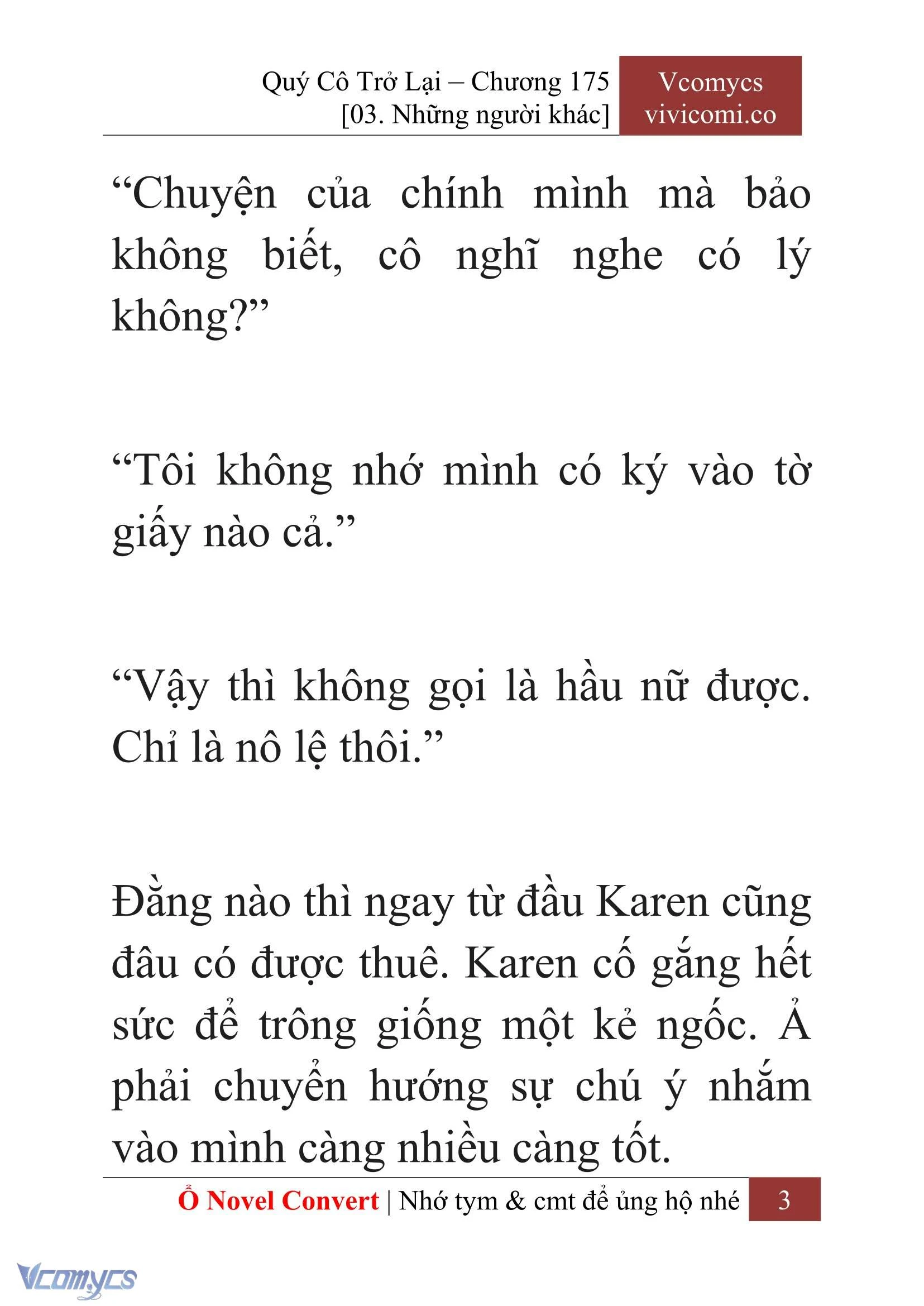 [Novel] Quý Cô Trở Lại Chapter  175 - 5