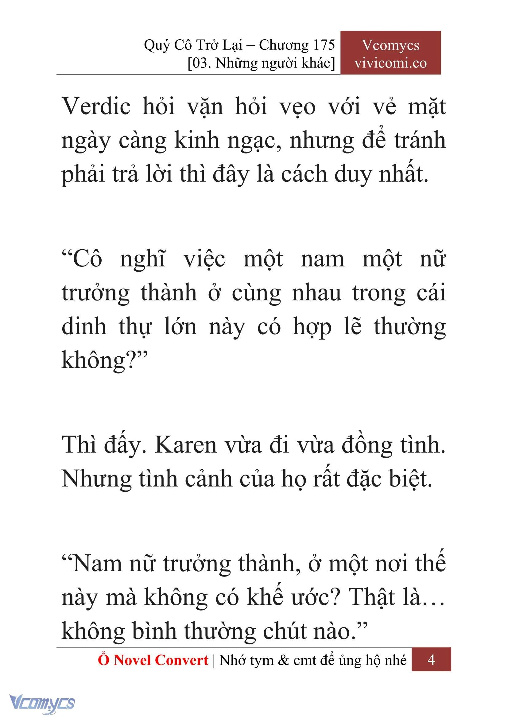 [Novel] Quý Cô Trở Lại Chapter  175 - 6