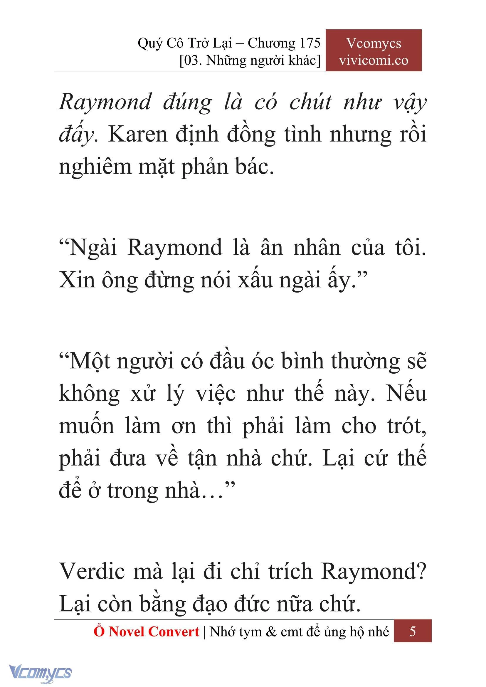 [Novel] Quý Cô Trở Lại Chapter  175 - 7