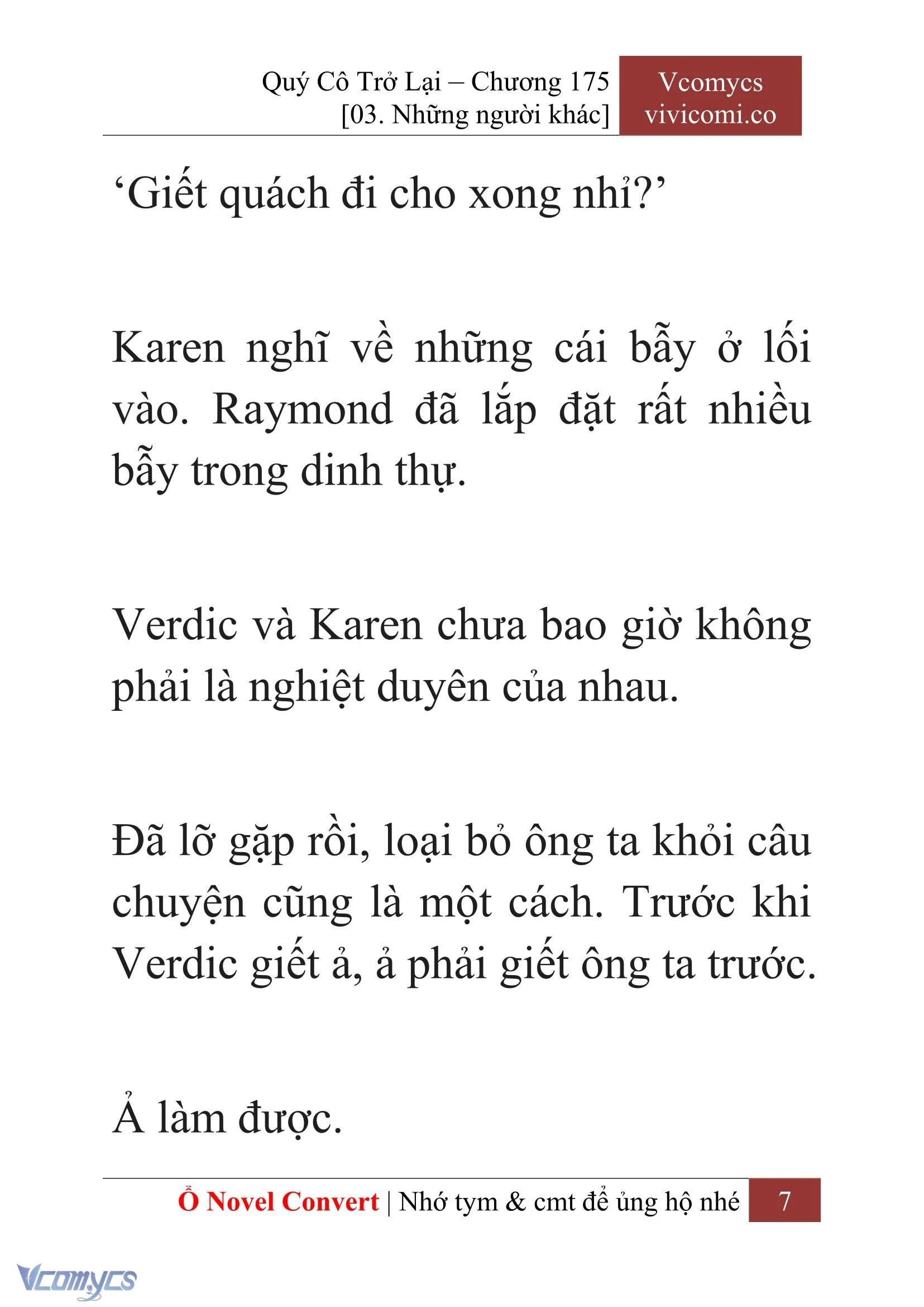 [Novel] Quý Cô Trở Lại Chapter  175 - 9