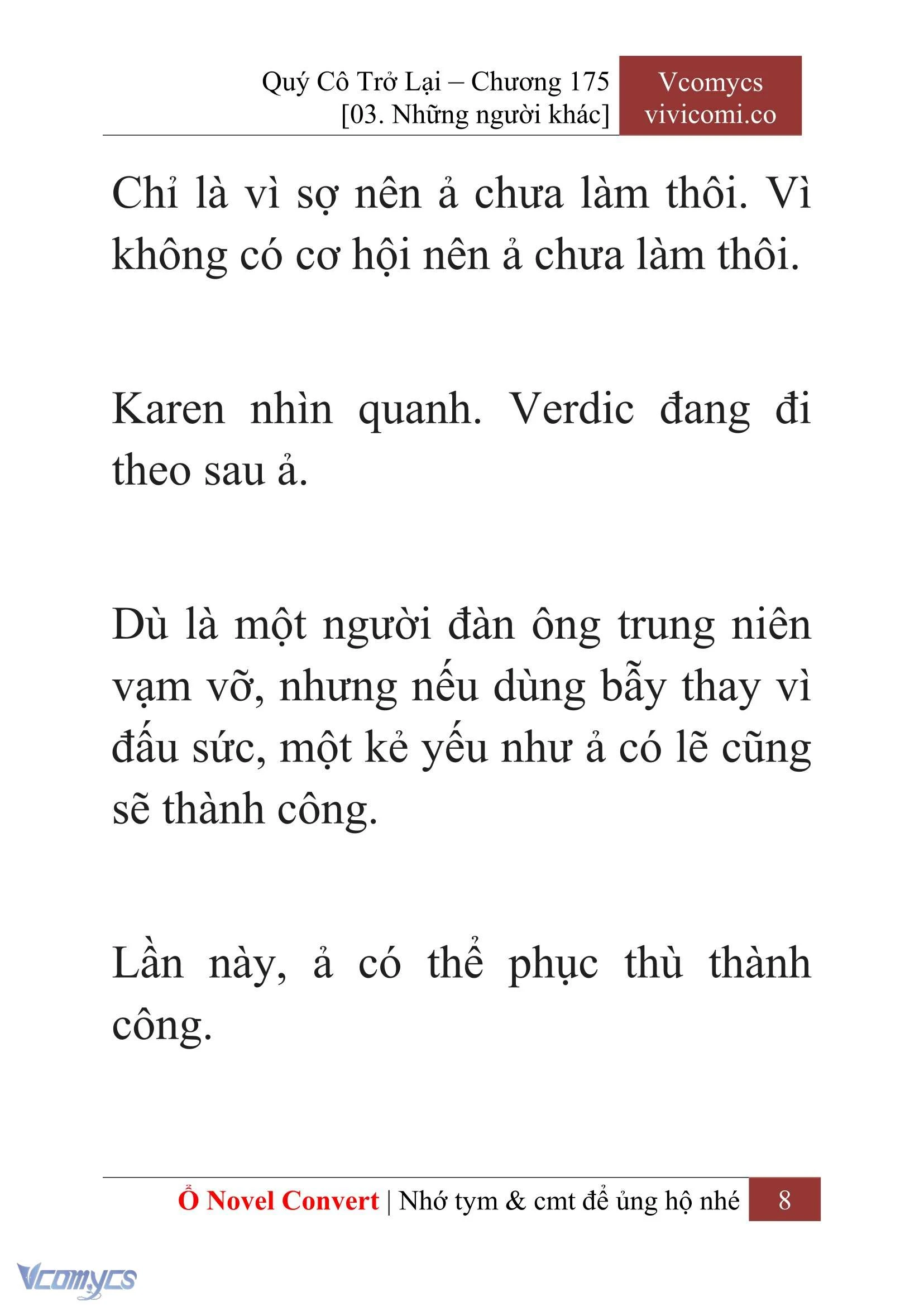 [Novel] Quý Cô Trở Lại Chapter  175 - 10