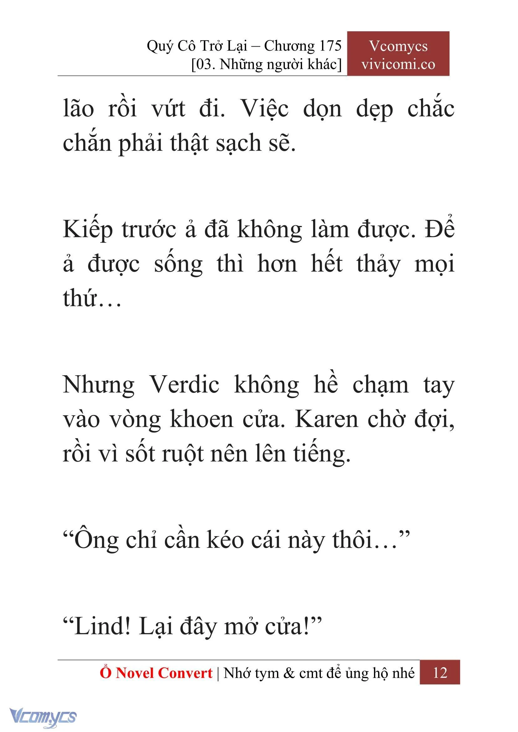 [Novel] Quý Cô Trở Lại Chapter  175 - 14