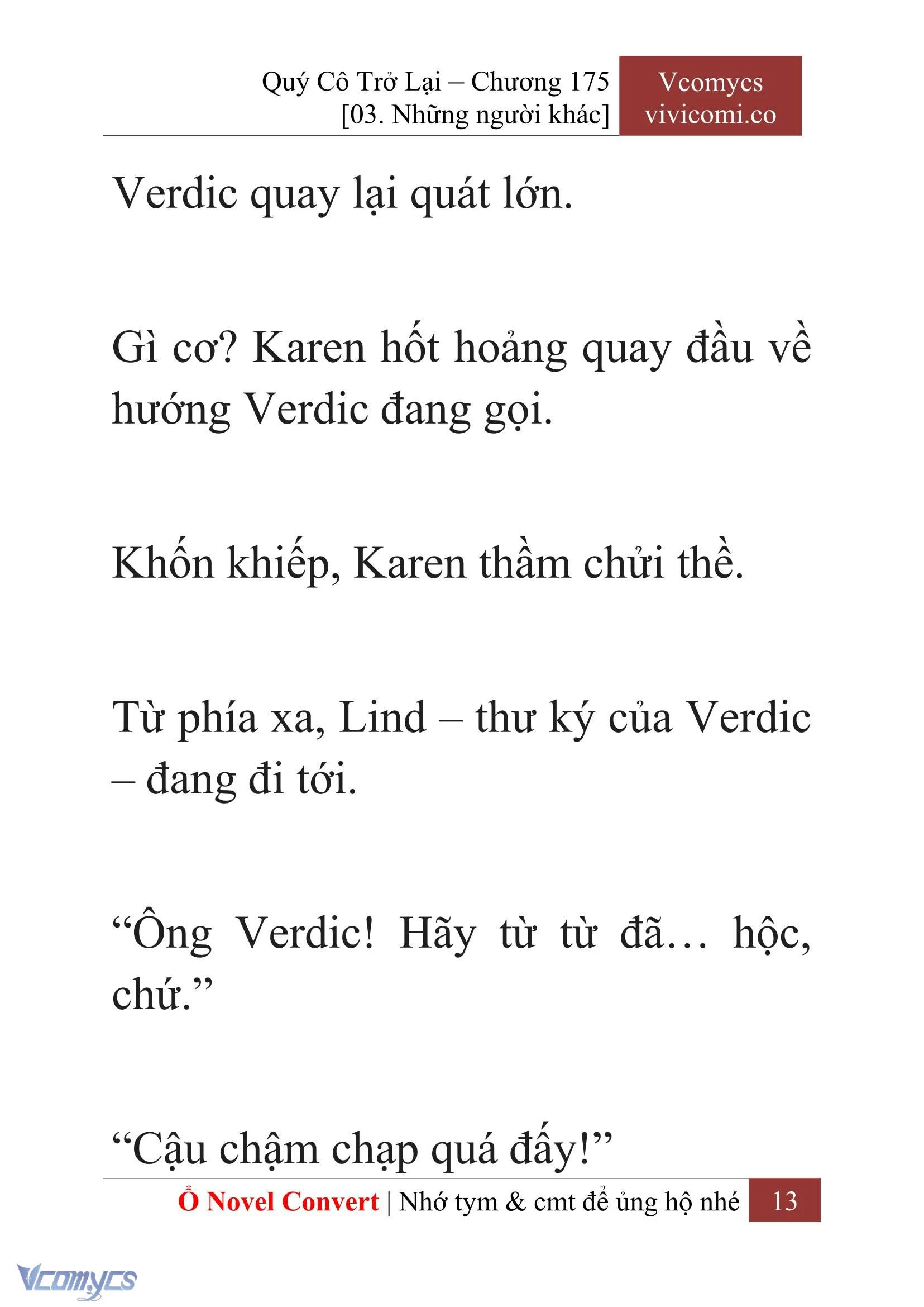 [Novel] Quý Cô Trở Lại Chapter  175 - 15