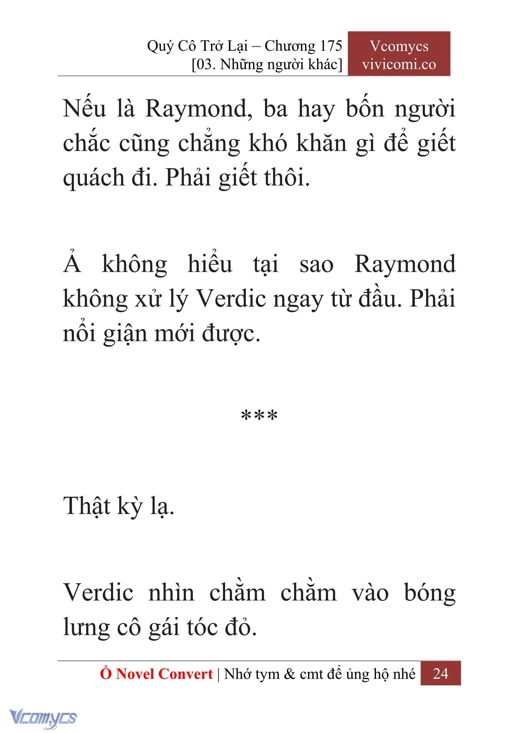 [Novel] Quý Cô Trở Lại Chapter  175 - 26
