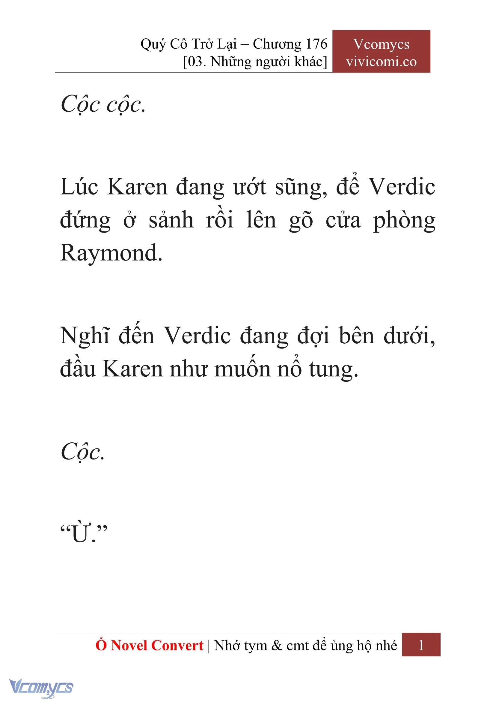 [Novel] Quý Cô Trở Lại Chapter  176 - 3