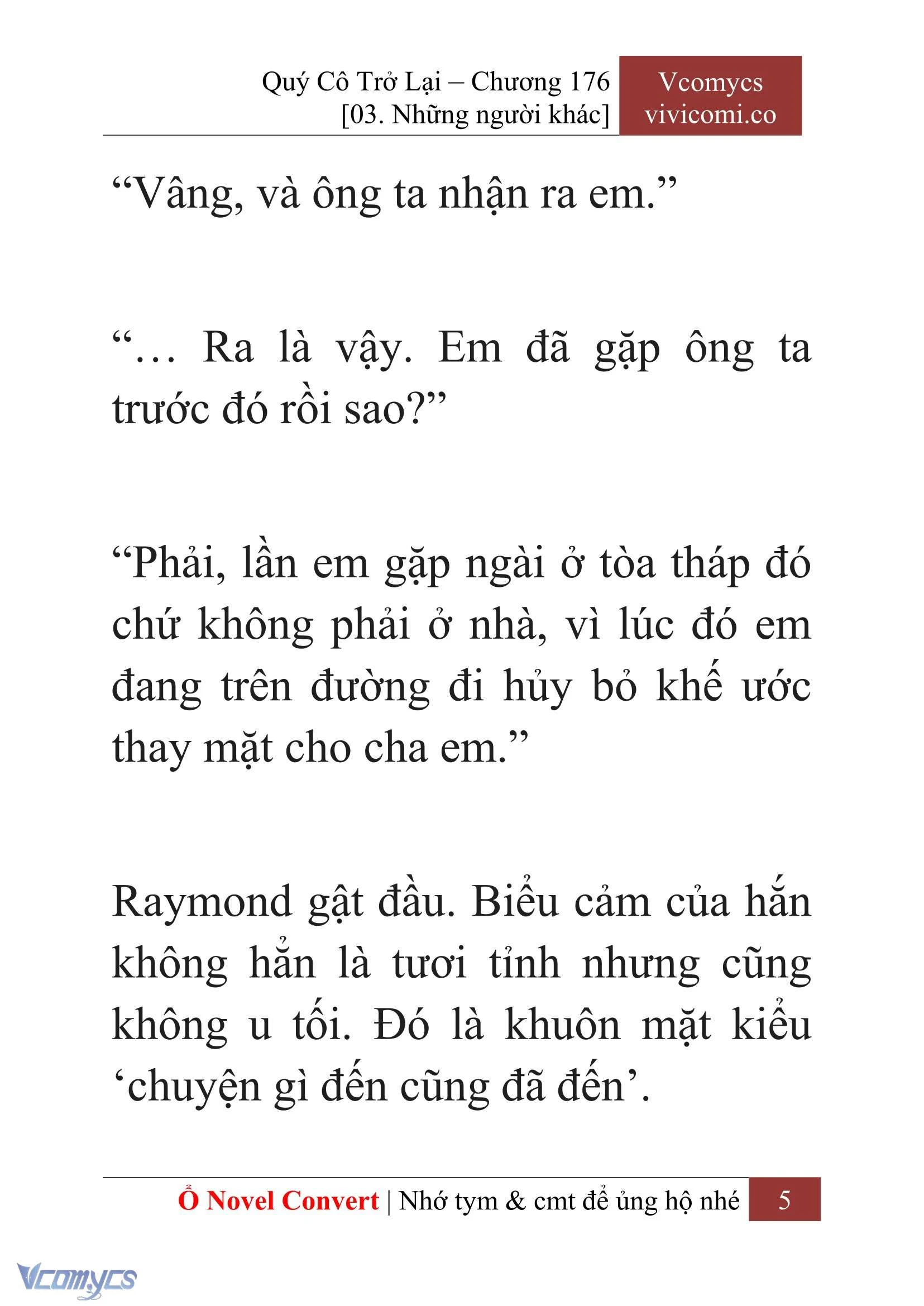 [Novel] Quý Cô Trở Lại Chapter  176 - 7