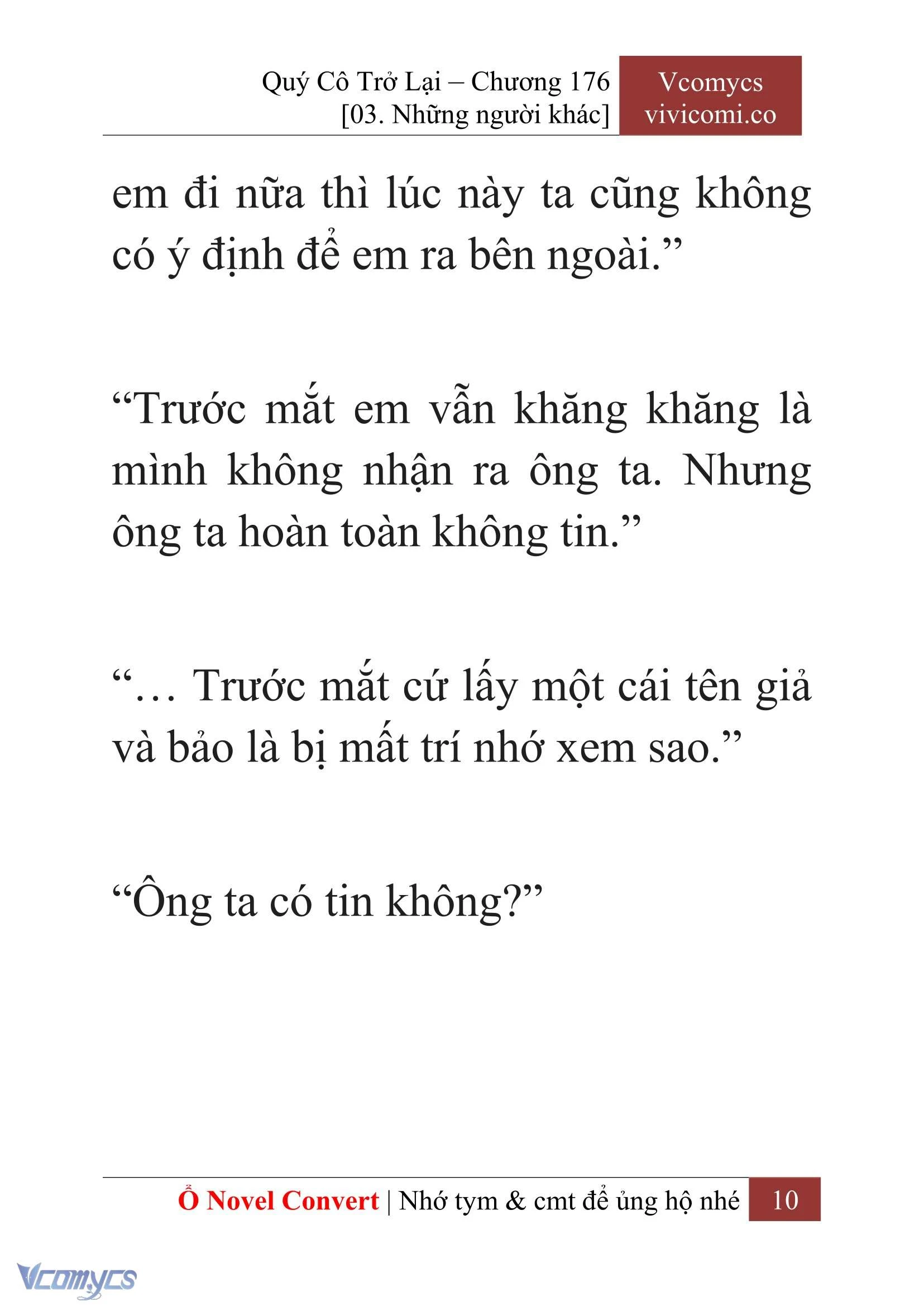 [Novel] Quý Cô Trở Lại Chapter  176 - 12