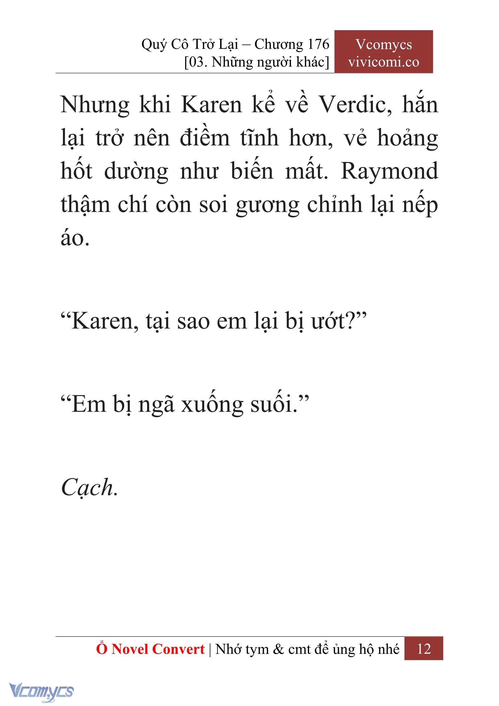 [Novel] Quý Cô Trở Lại Chapter  176 - 14
