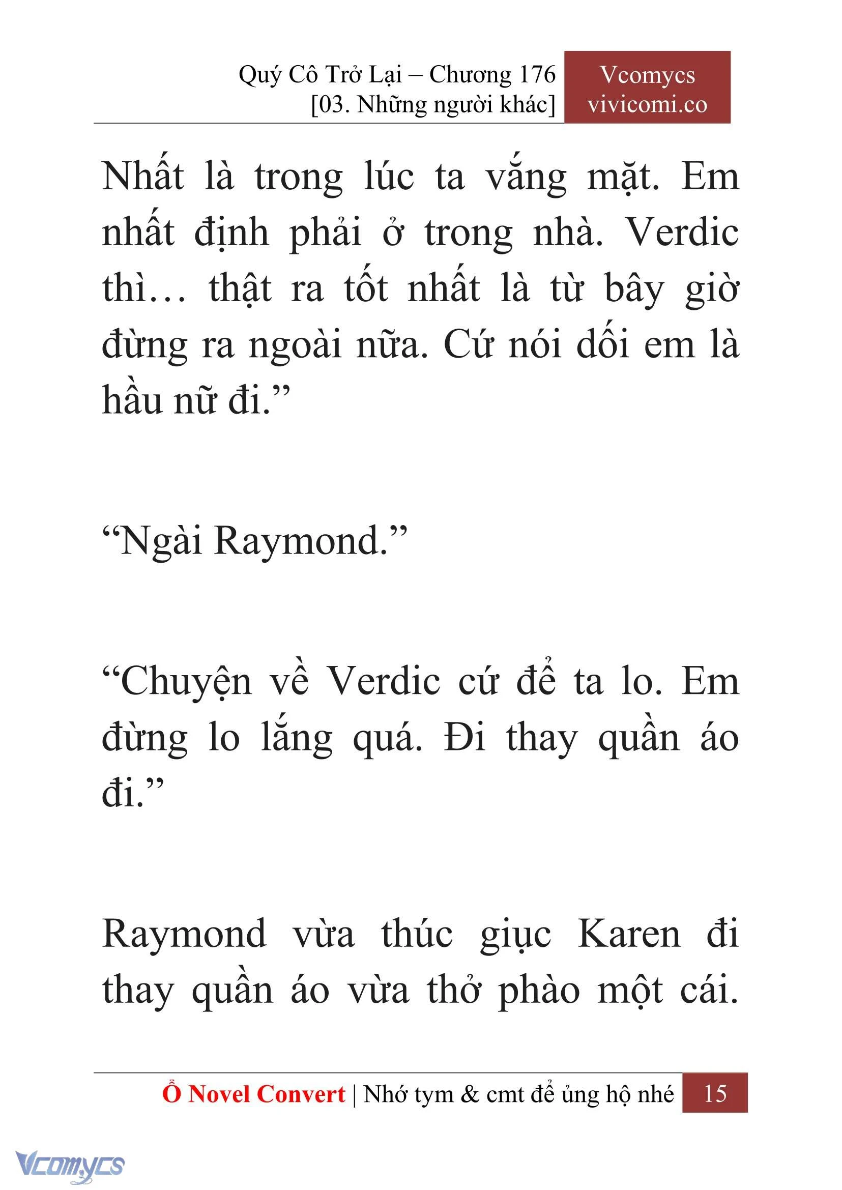 [Novel] Quý Cô Trở Lại Chapter  176 - 17